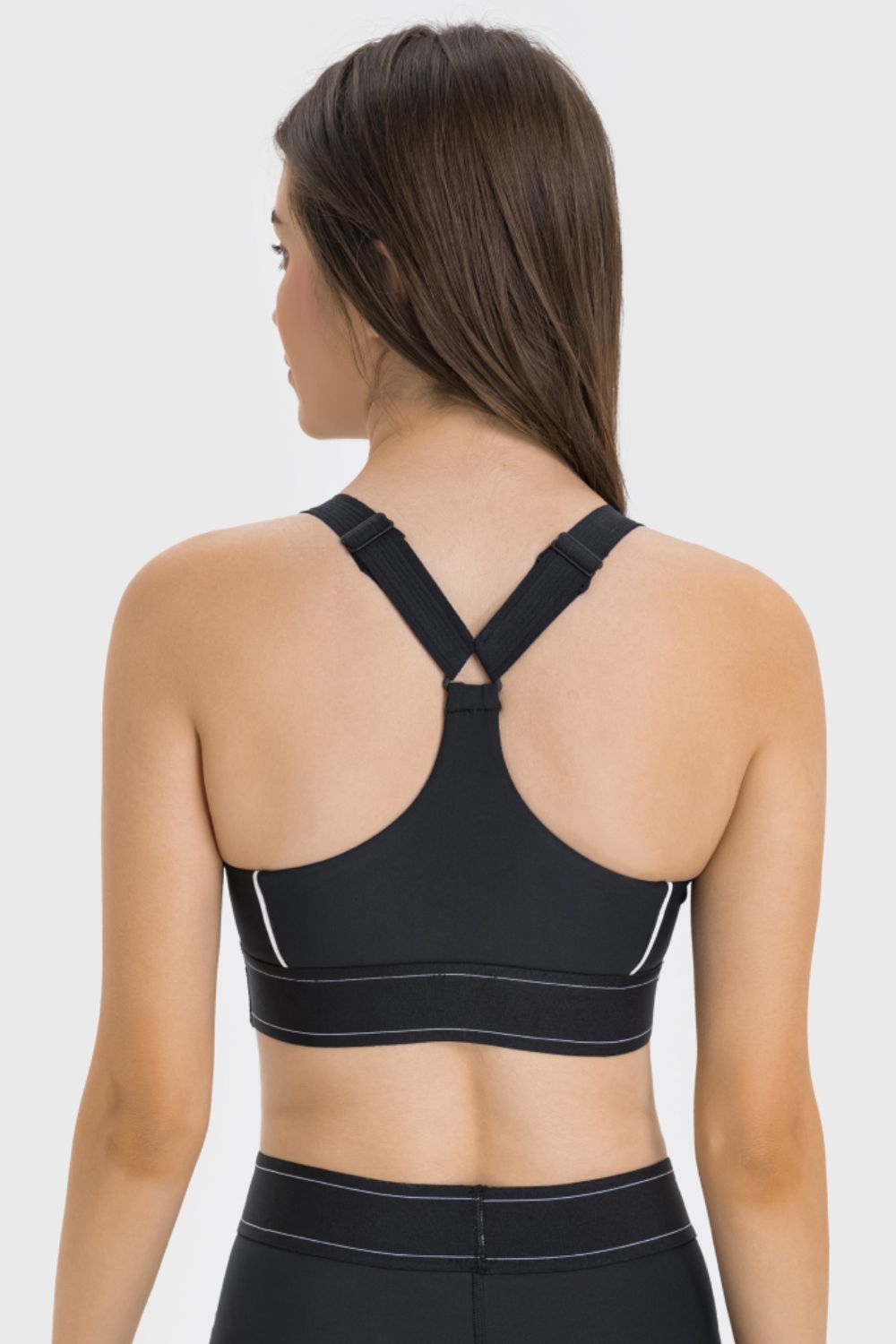 Dark Slate Gray Contrast Sports Bra activewear