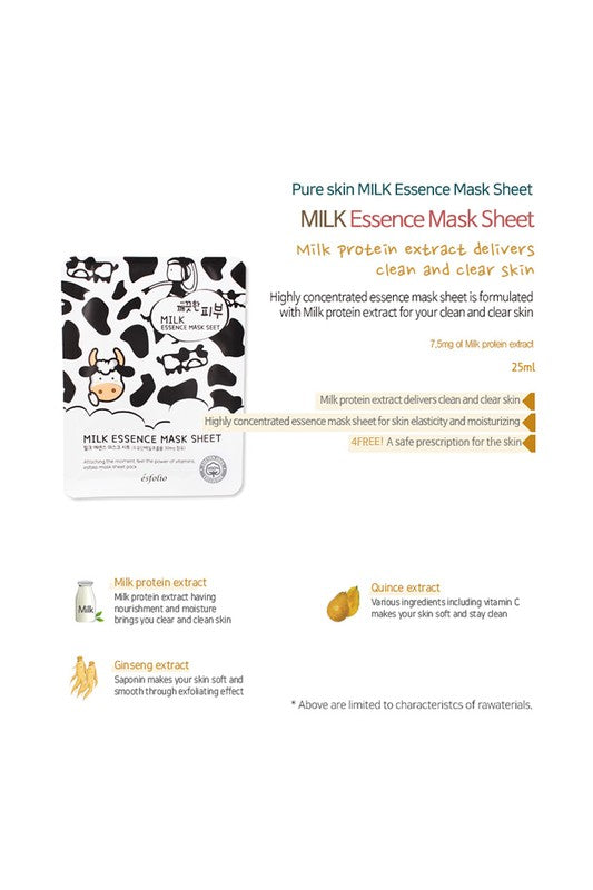 Beige Esfolio Essence Mask Sheet Compressed Skin Care Mask Sheets