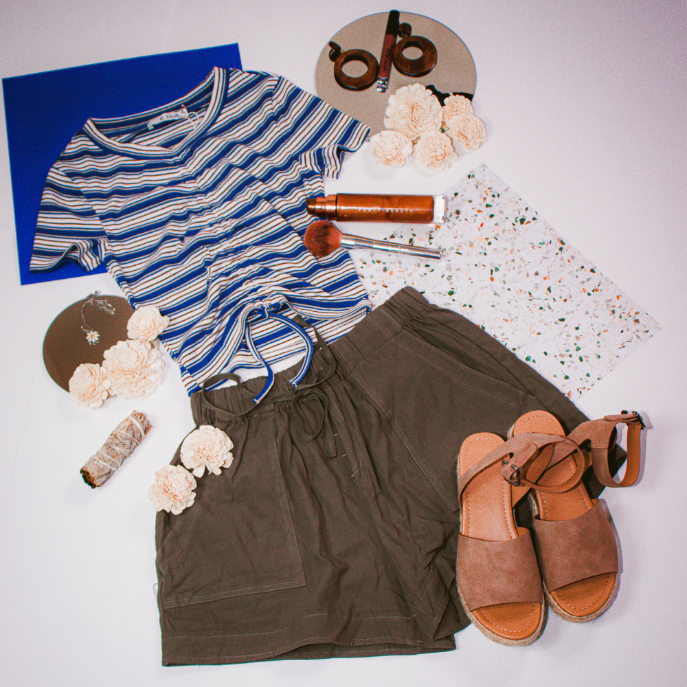 Dark Olive Green Dezzy Shorts Shorts