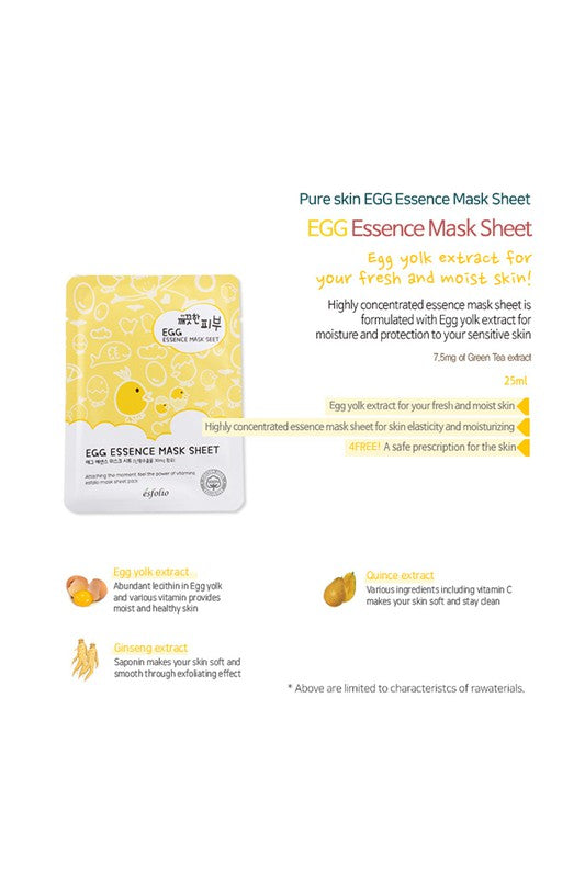 Beige Esfolio Essence Mask Sheet Compressed Skin Care Mask Sheets