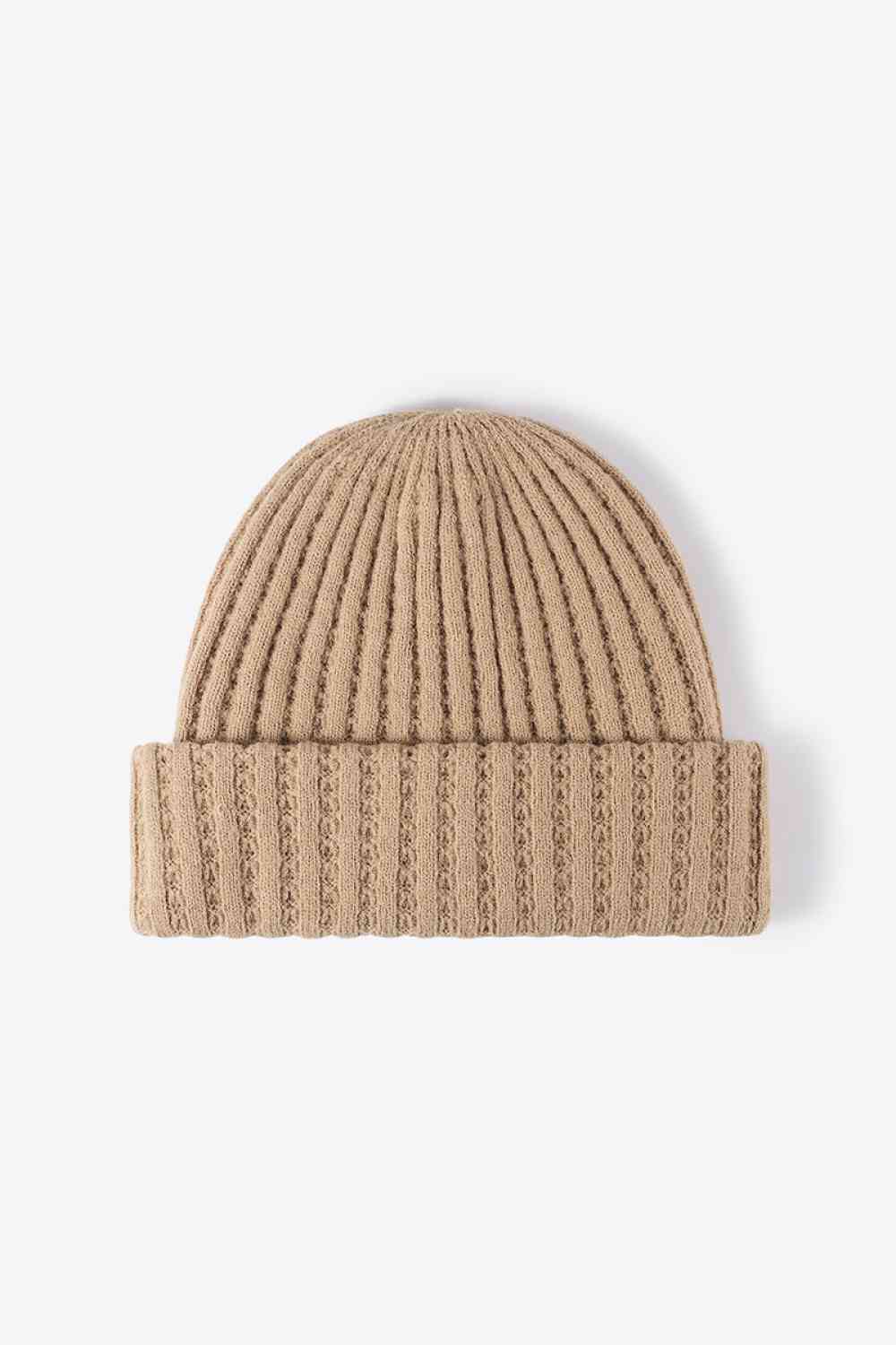 White Smoke Wide Rib Beanie Winter Accessories