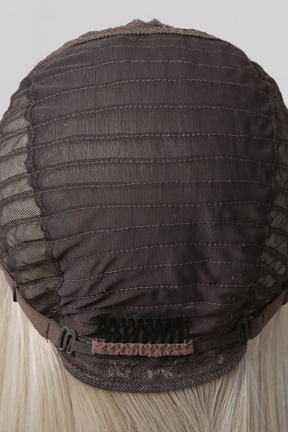 Dark Slate Gray Senorita 13*2" Lace Front Wigs Synthetic Long Straight 27" 150% Density- Ash Blonde Wigs