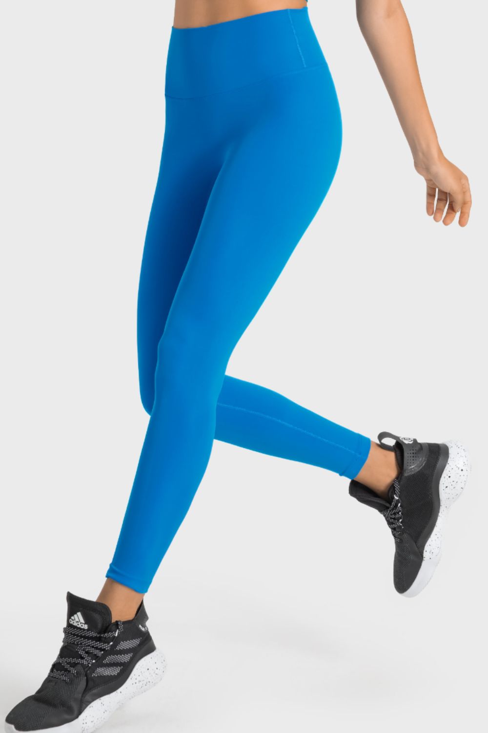 Dark Cyan High-Rise Wide Waistband Yoga Leggings activewear