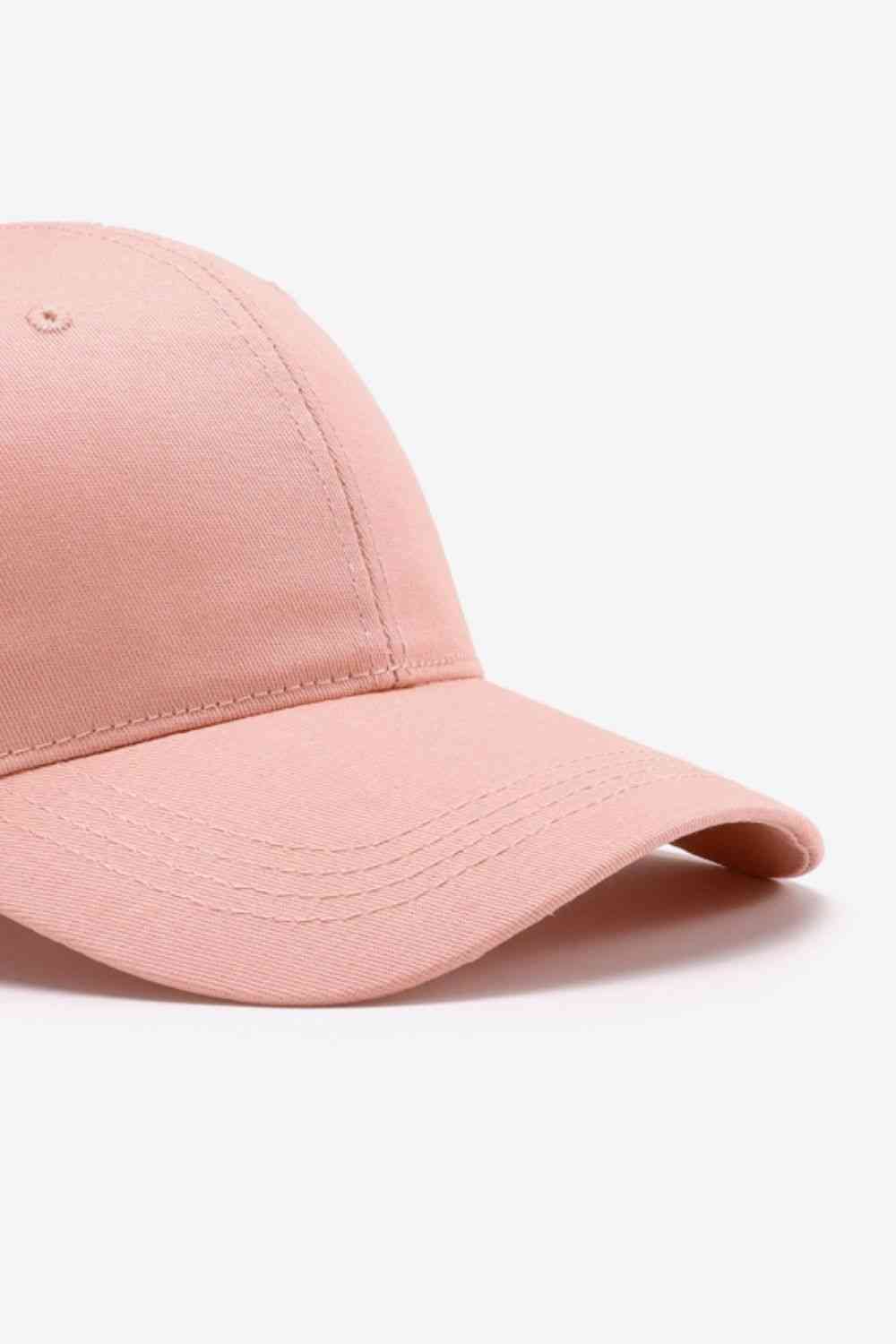 Misty Rose Plain Adjustable Cotton Baseball Cap Gifts