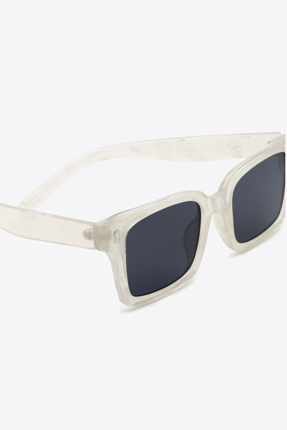 White Smoke UV400 Polycarbonate Square Sunglasses Sunglasses