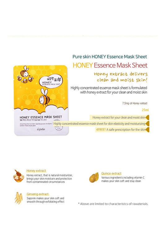 Goldenrod Esfolio Essence Mask Sheet Compressed Skin Care Mask Sheets