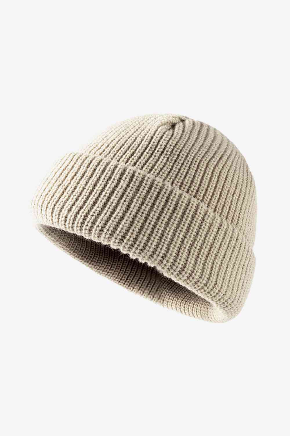 White Smoke Calling For Winter Rib-Knit Beanie Winter Accessories