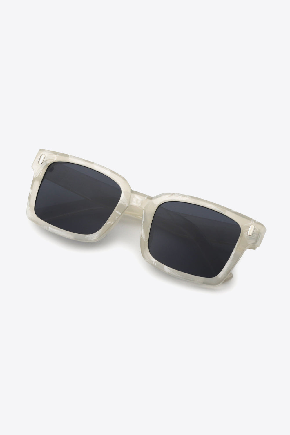 White Smoke UV400 Polycarbonate Square Sunglasses Sunglasses