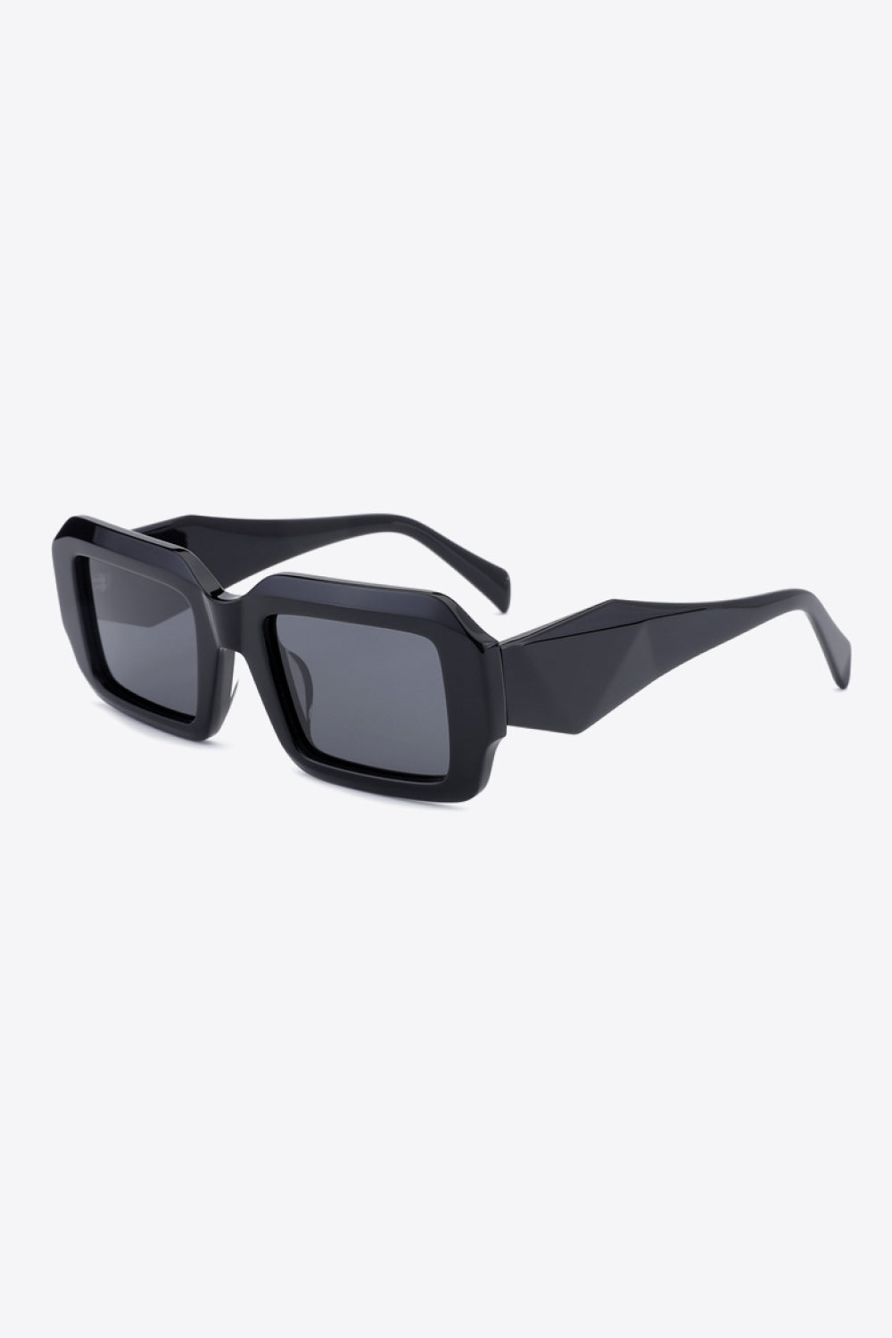 White Smoke Just Another Summer Rectangle TAC Polarization Lens Full Rim Sunglasses Sunglasses