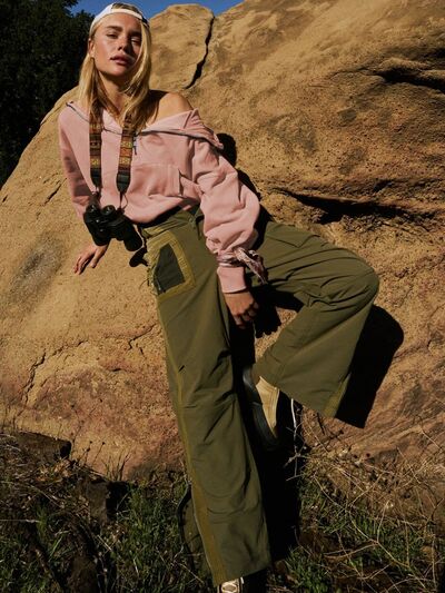 Dark Slate Gray Half Zip Pocketed Dropped Shoulder Hoodie activewear