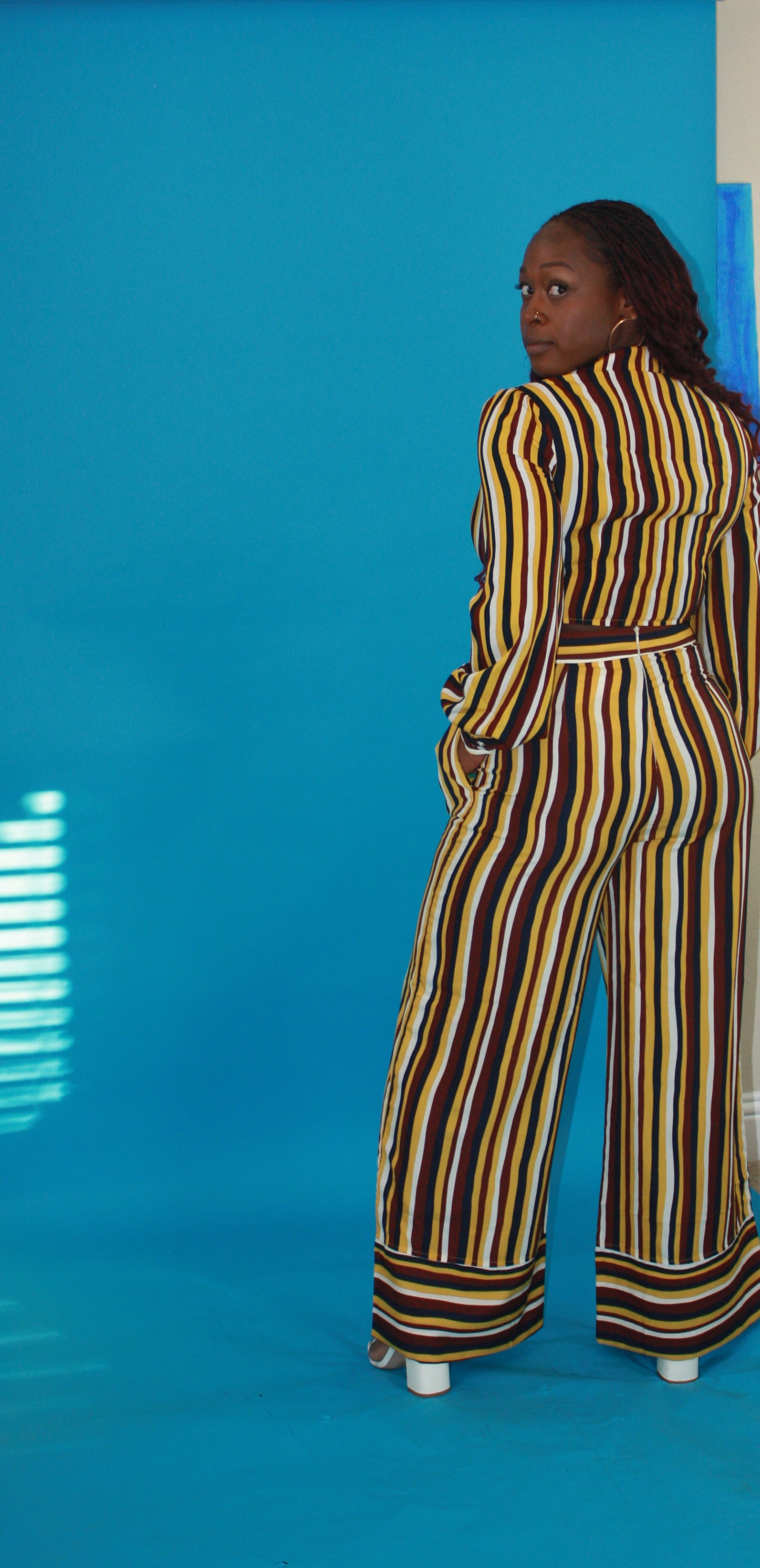 Dark Cyan Rana Pants Bottoms