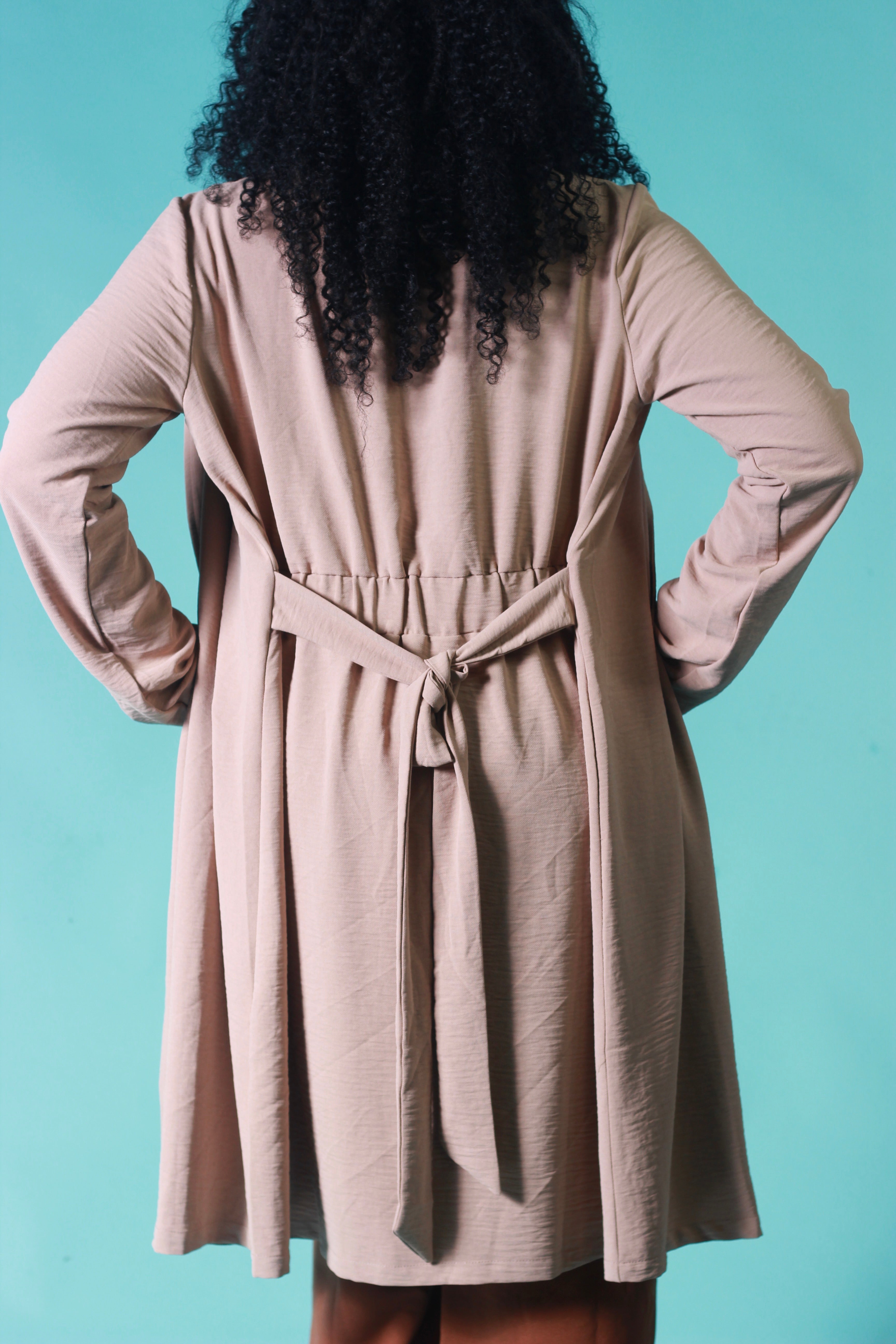 Gray Valissa Midi Trench Jacket Jacket