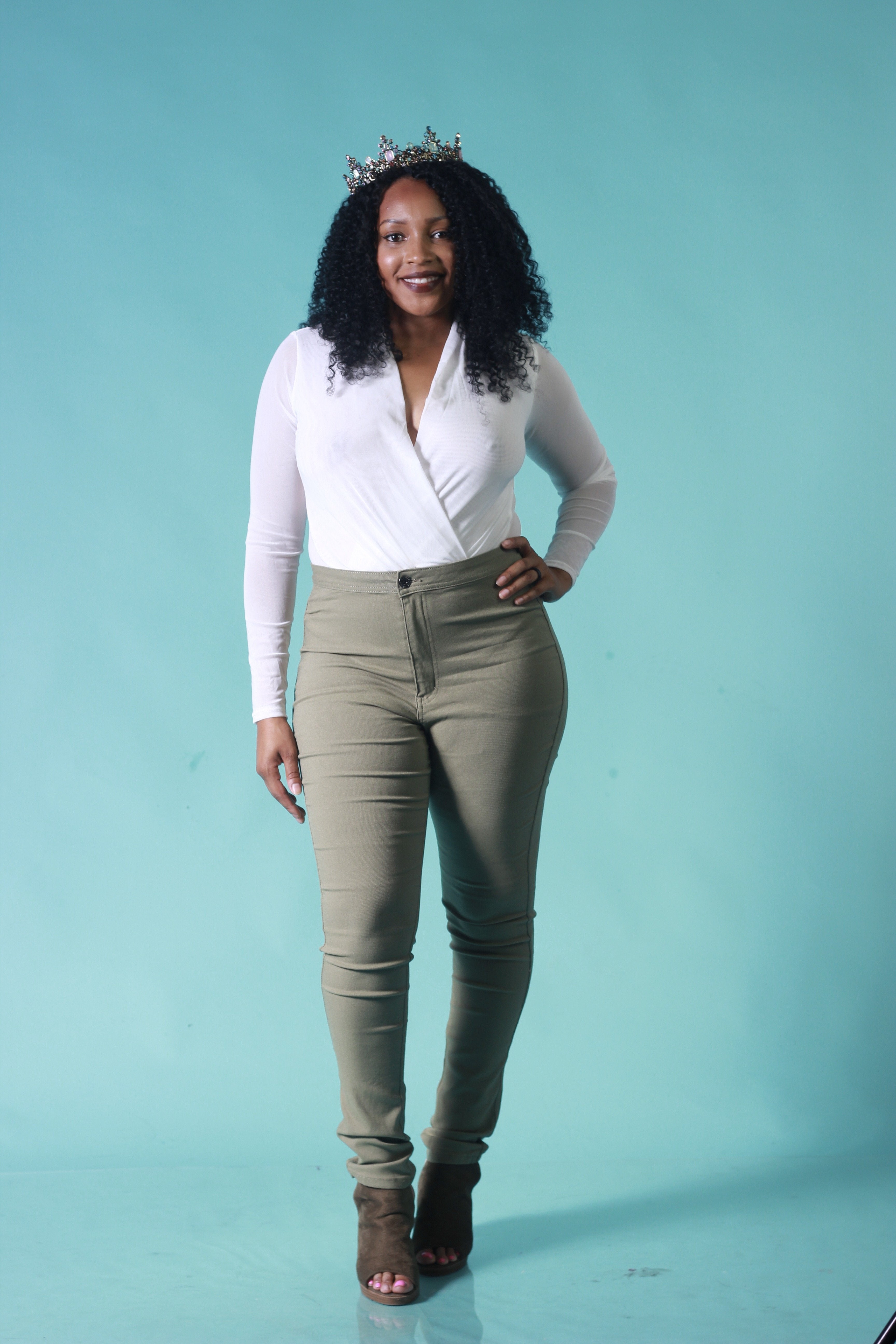 Denise Skinny Fit Pants - Ivy Reina