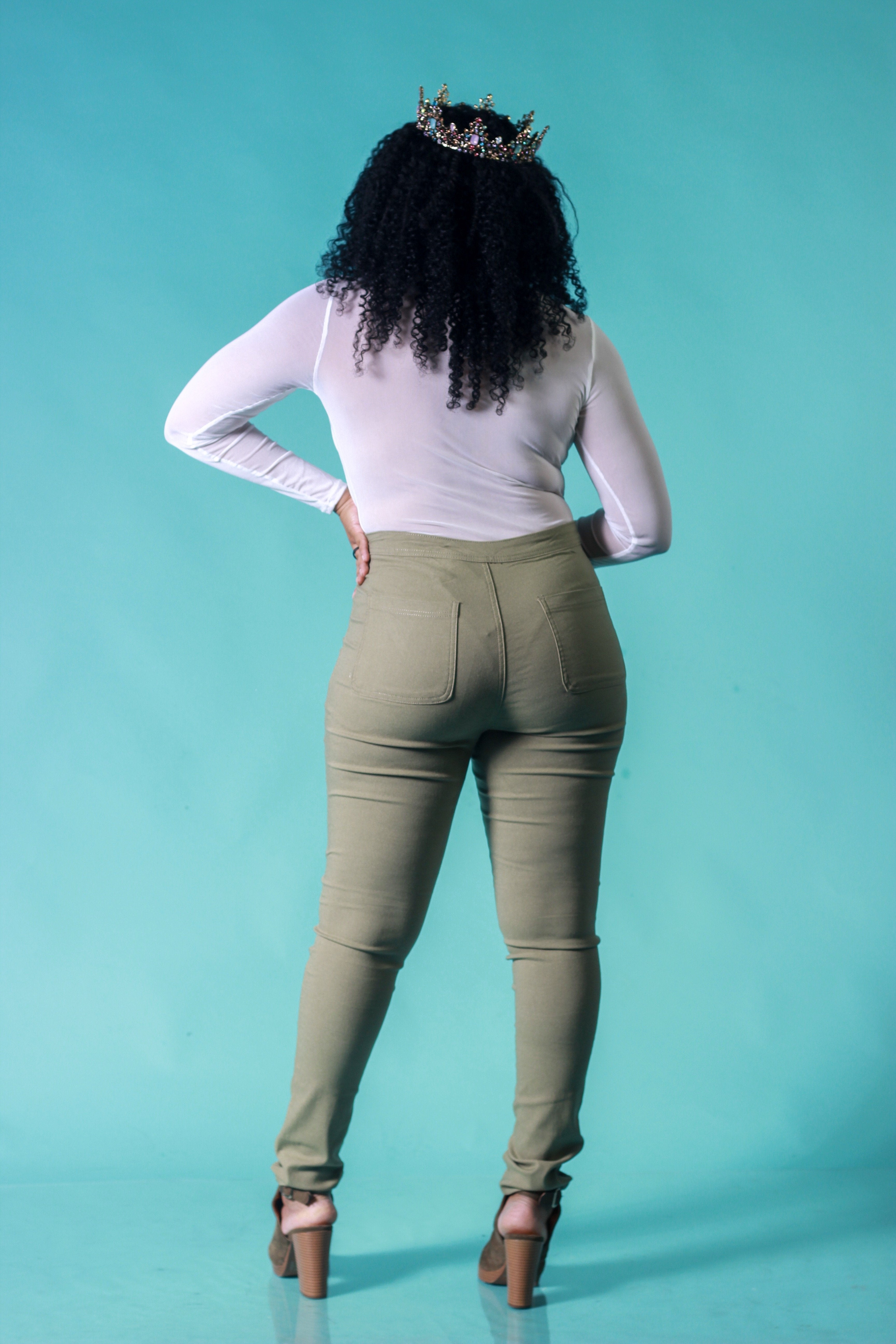 Denise Skinny Fit Pants - Ivy Reina