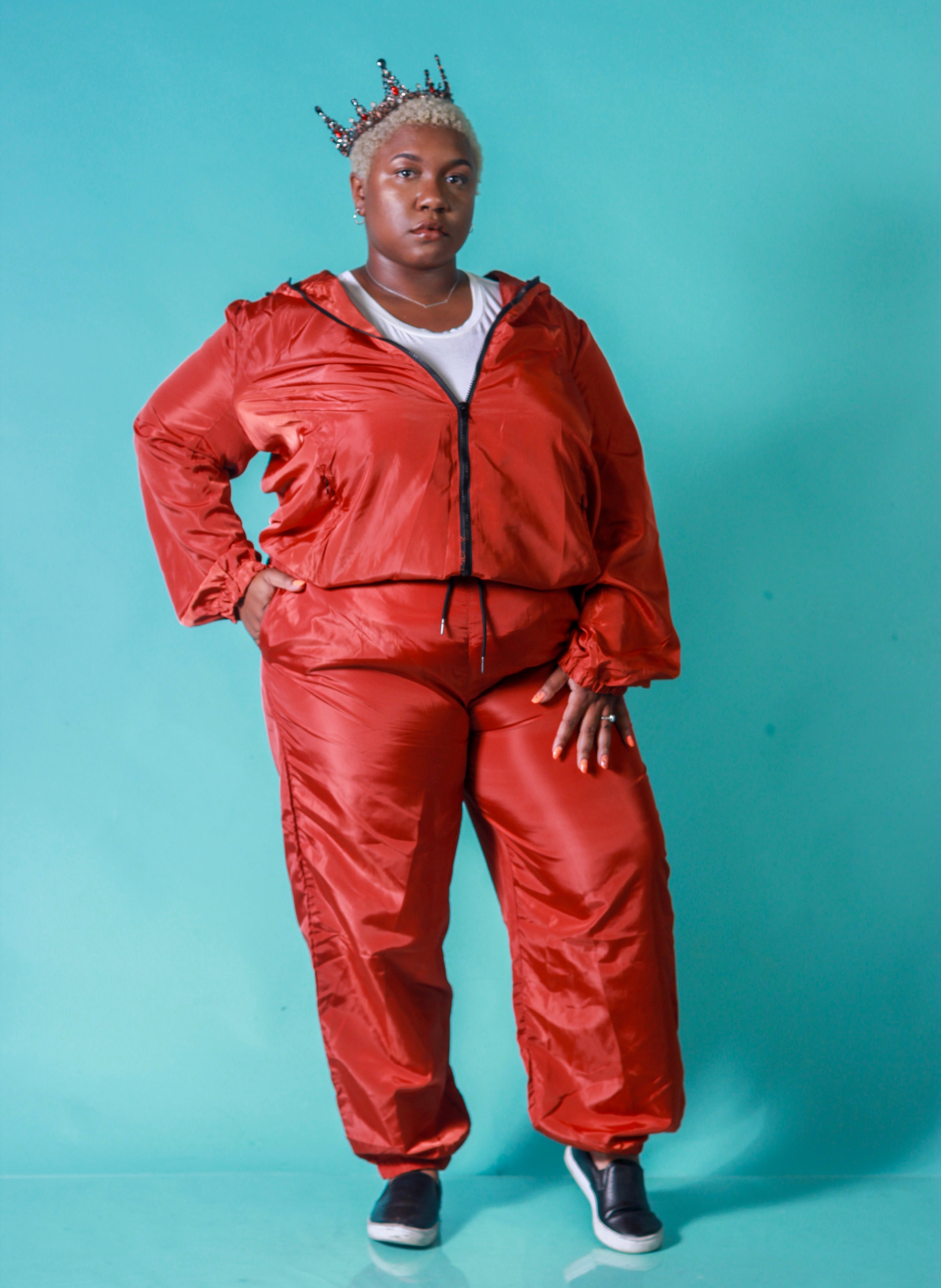 Sky Blue Tiera Windbreaker Pants Pants