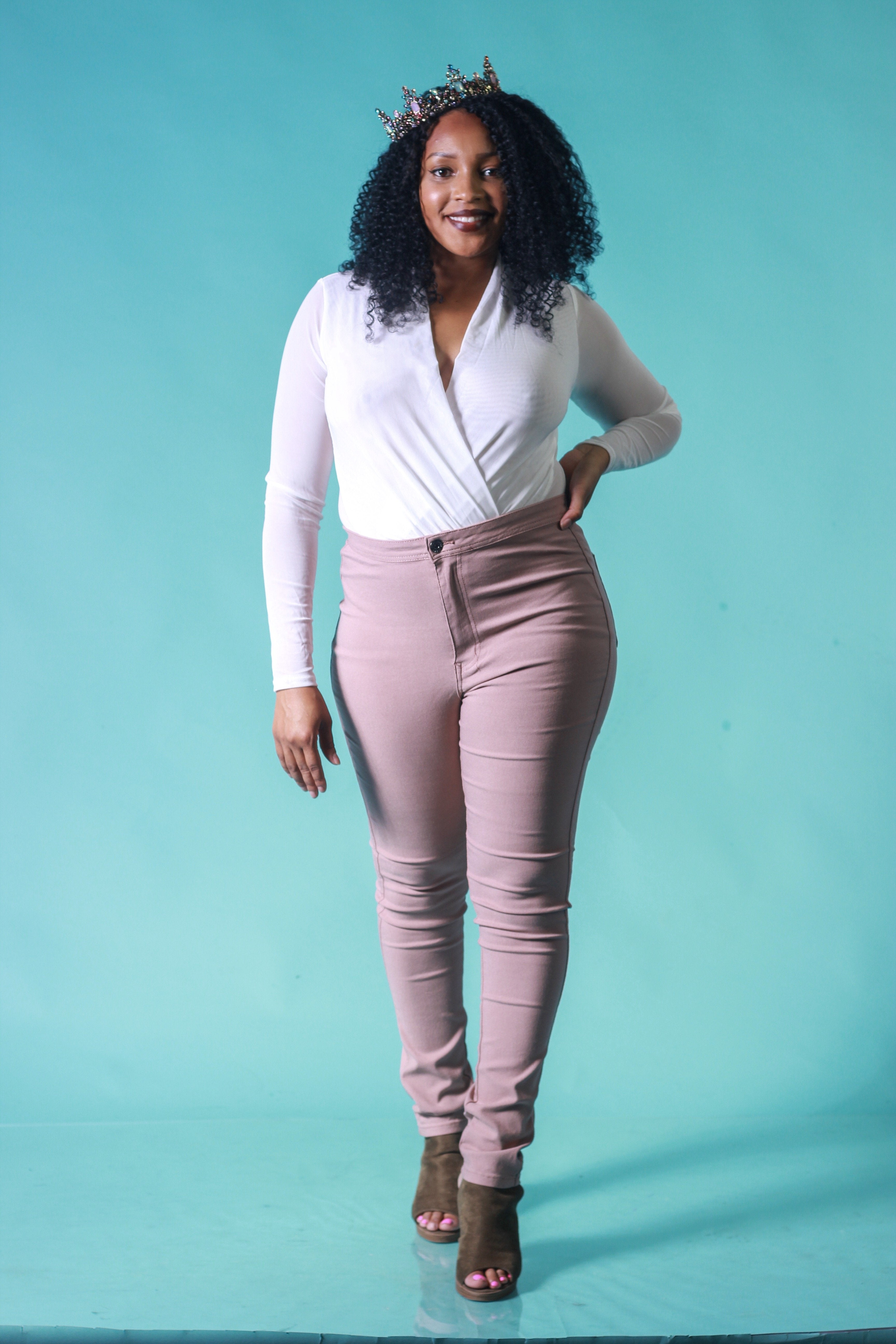 Denise Skinny Fit Pants - Ivy Reina