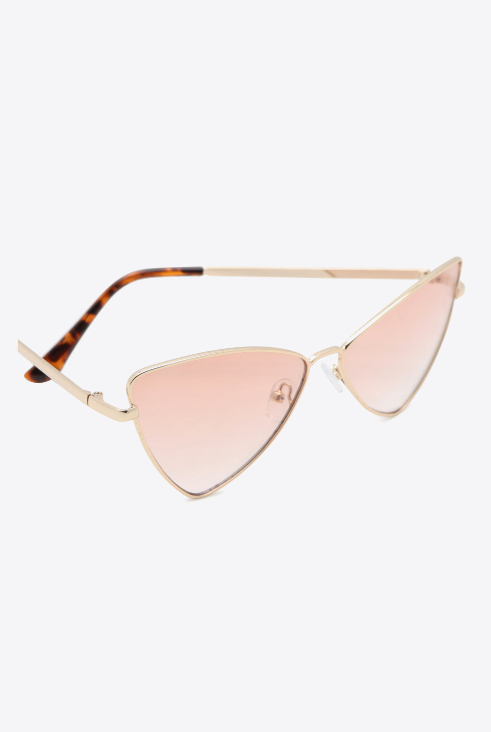 White Smoke My Future Metal Frame Cat-Eye Sunglasses- Pink Sunglasses