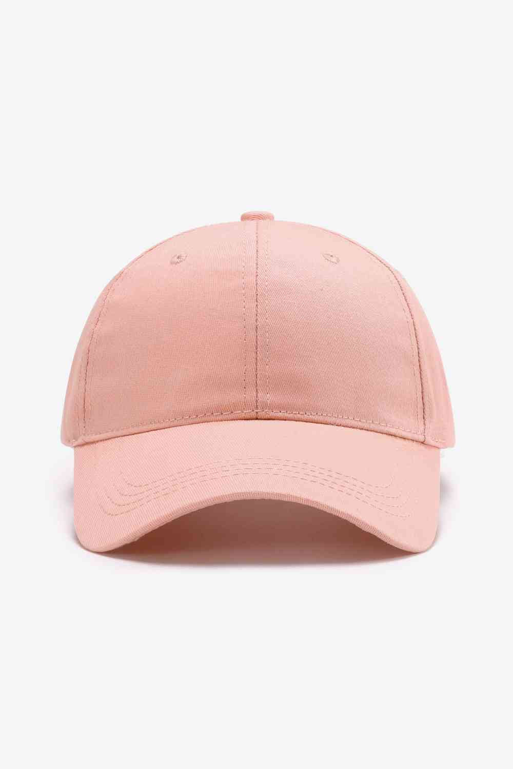 Misty Rose Plain Adjustable Cotton Baseball Cap Gifts