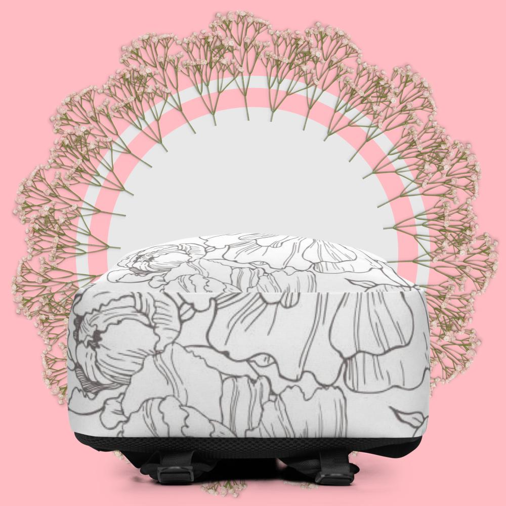 Lavender Floral Color Me Minimalist Backpack Luggage & Bags