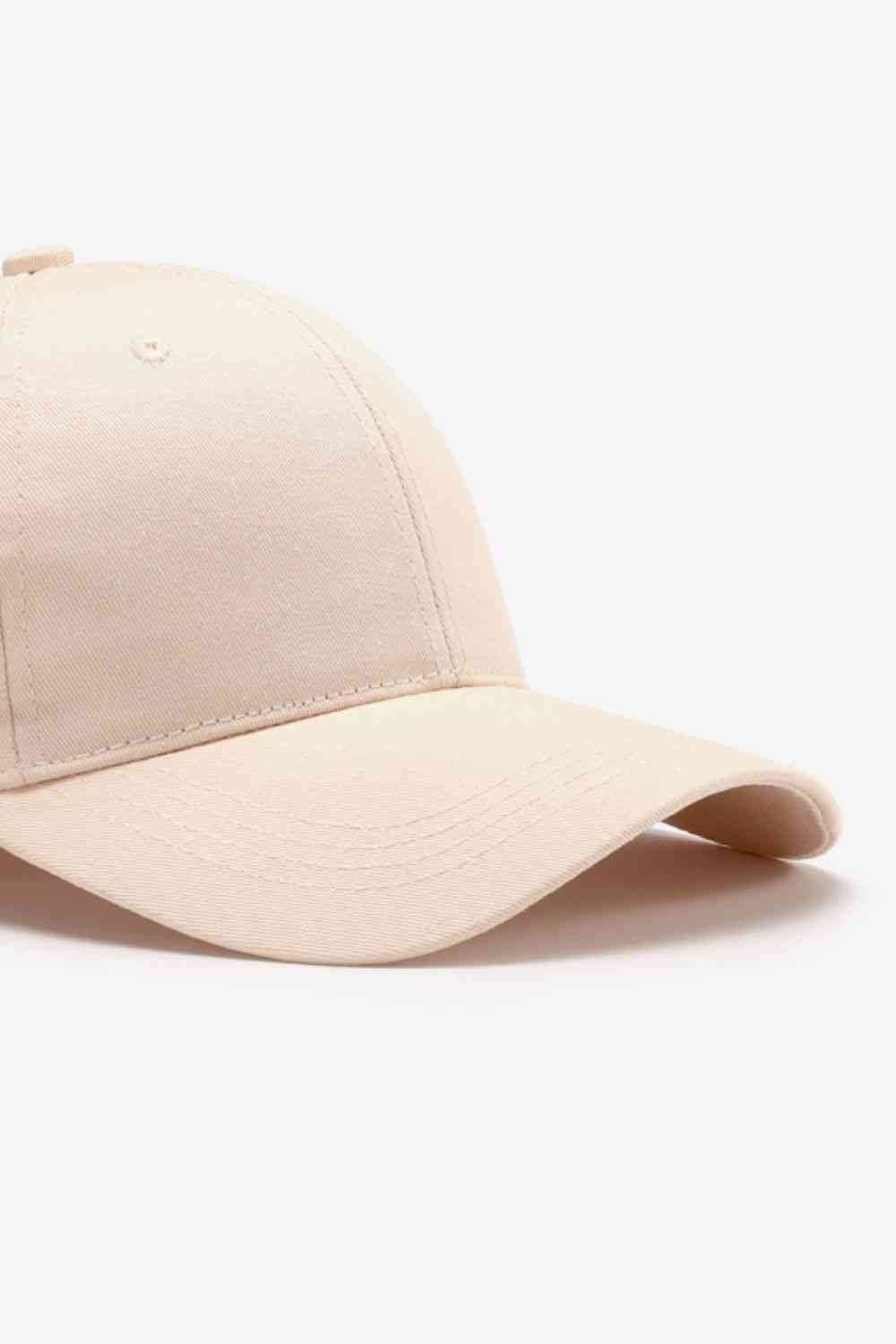 White Smoke Plain Adjustable Cotton Baseball Cap Gifts