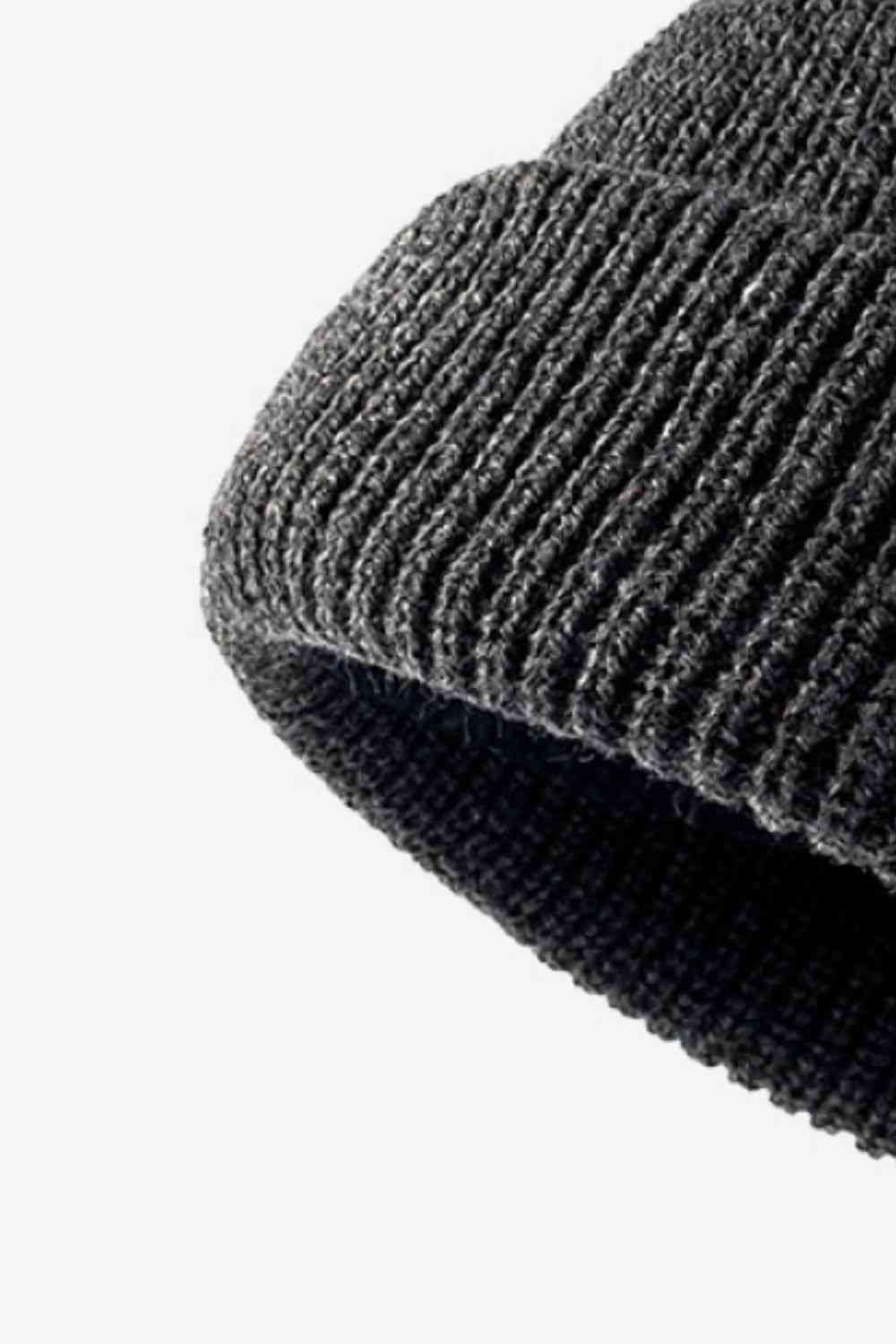 White Smoke Calling For Winter Rib-Knit Beanie Winter Accessories