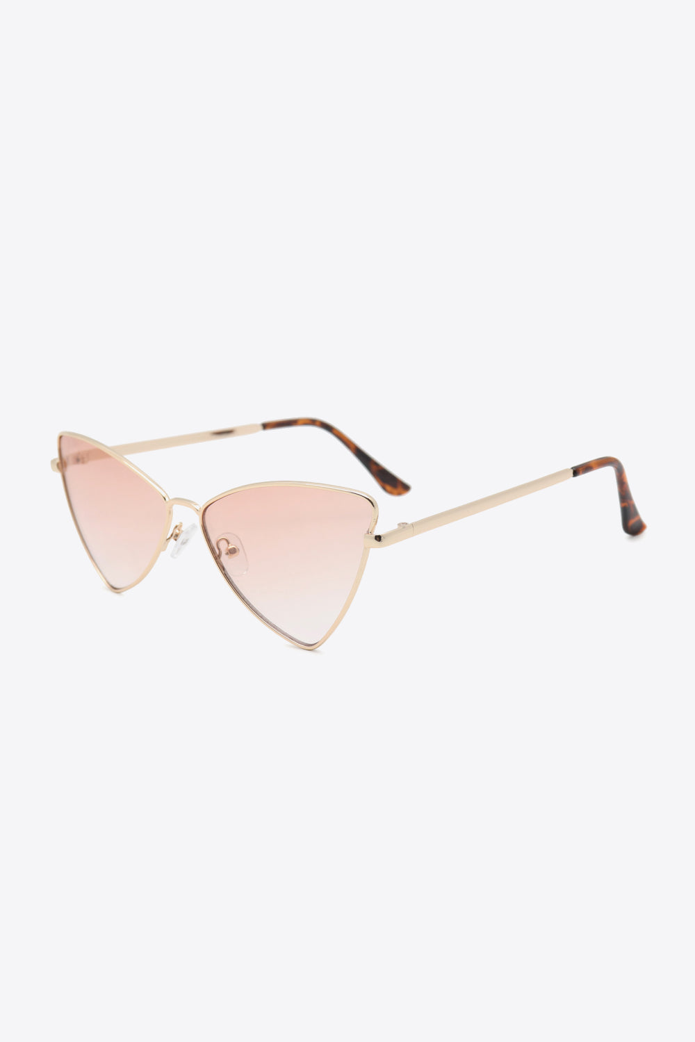 White Smoke My Future Metal Frame Cat-Eye Sunglasses- Pink Sunglasses