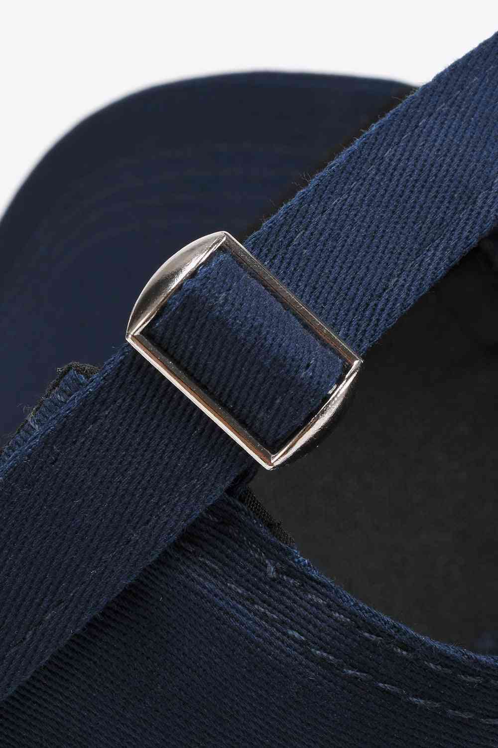 Dark Slate Gray Plain Adjustable Cotton Baseball Cap Gifts