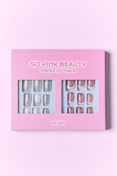 Misty Rose SO PINK BEAUTY Press On Nails 2 Packs Valentine's Day