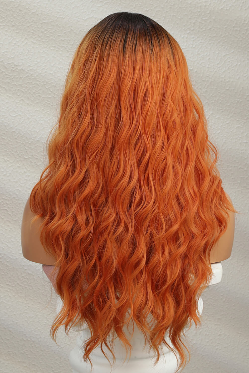Sienna Apply Pressure 13*2" Lace Front Wigs Synthetic Long Wave 24" 150% Density- Orange Wigs