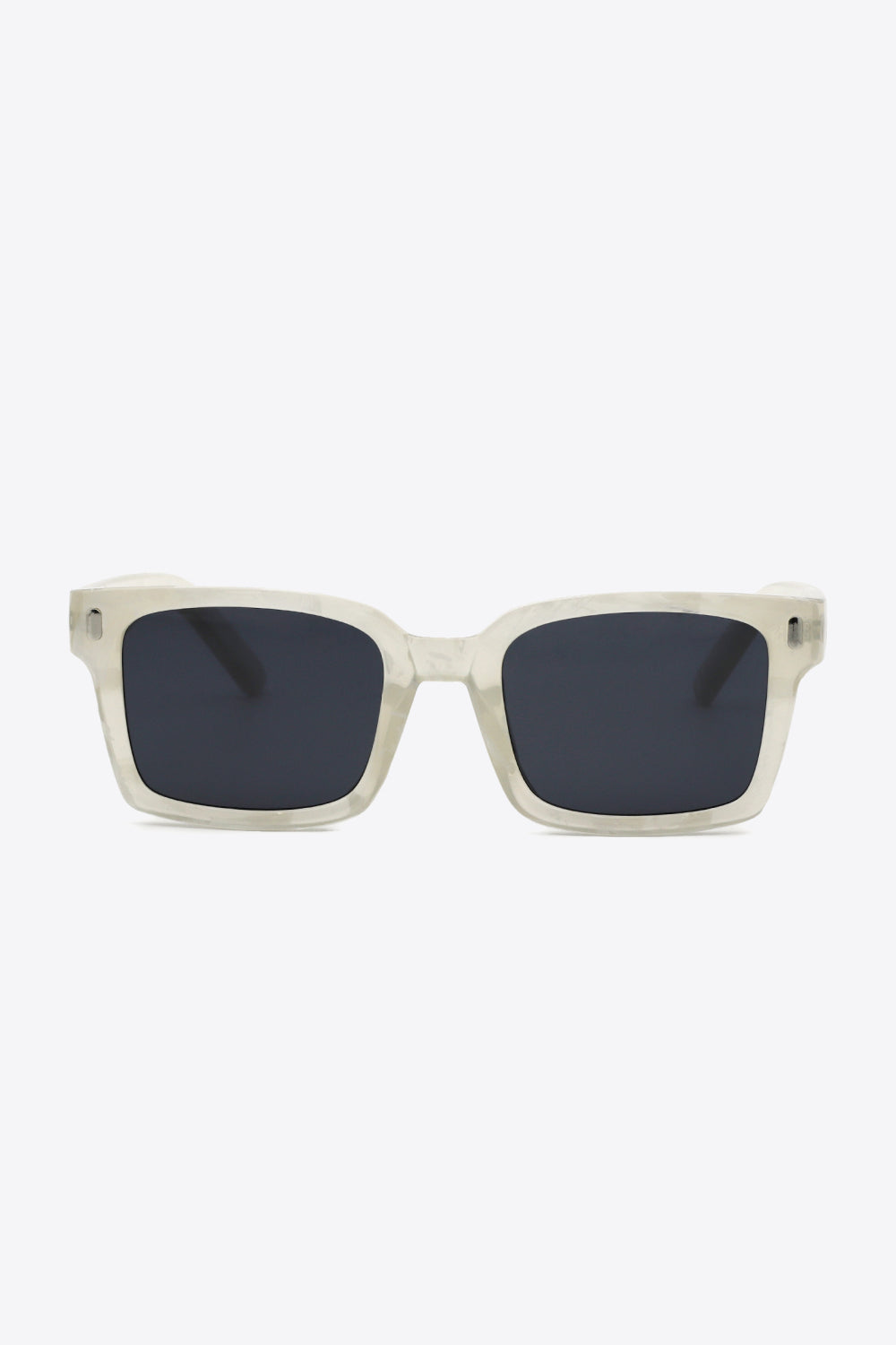 White Smoke UV400 Polycarbonate Square Sunglasses Sunglasses
