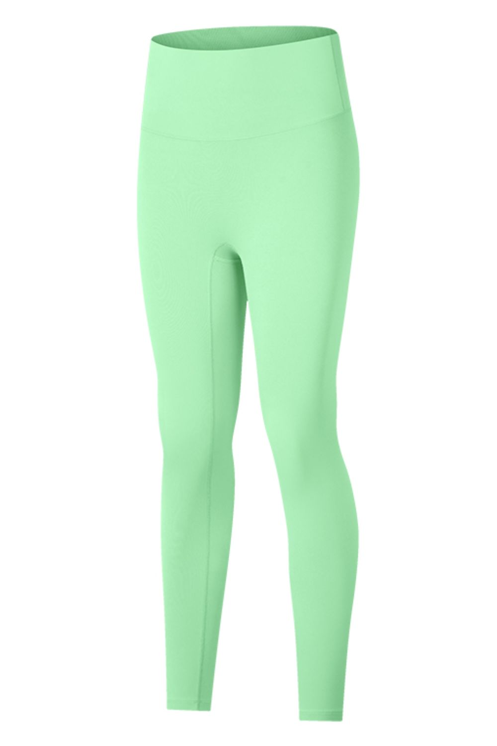 Pale Green High-Rise Wide Waistband Yoga Leggings activewear