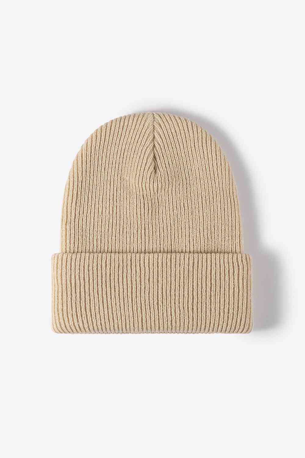 White Smoke Warm Winter Knit Beanie Winter Accessories