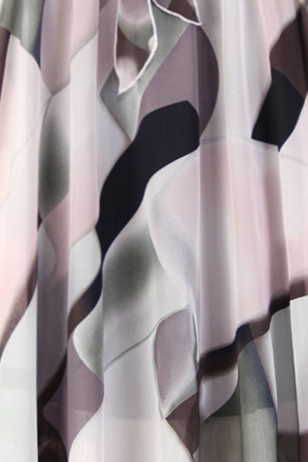 Gray Till The Sun Comes Out Full Size Floral Tie-Waist Skirt Midi Skirt