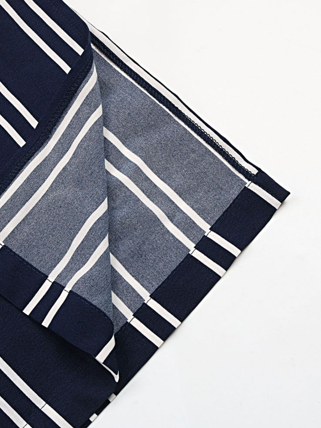 Lavender Striped Slit Wide Leg Pants Clothes