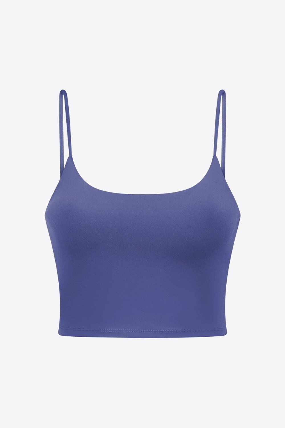 Dark Slate Blue Feel Like Skin Scoop Neck Sports Cami activewear