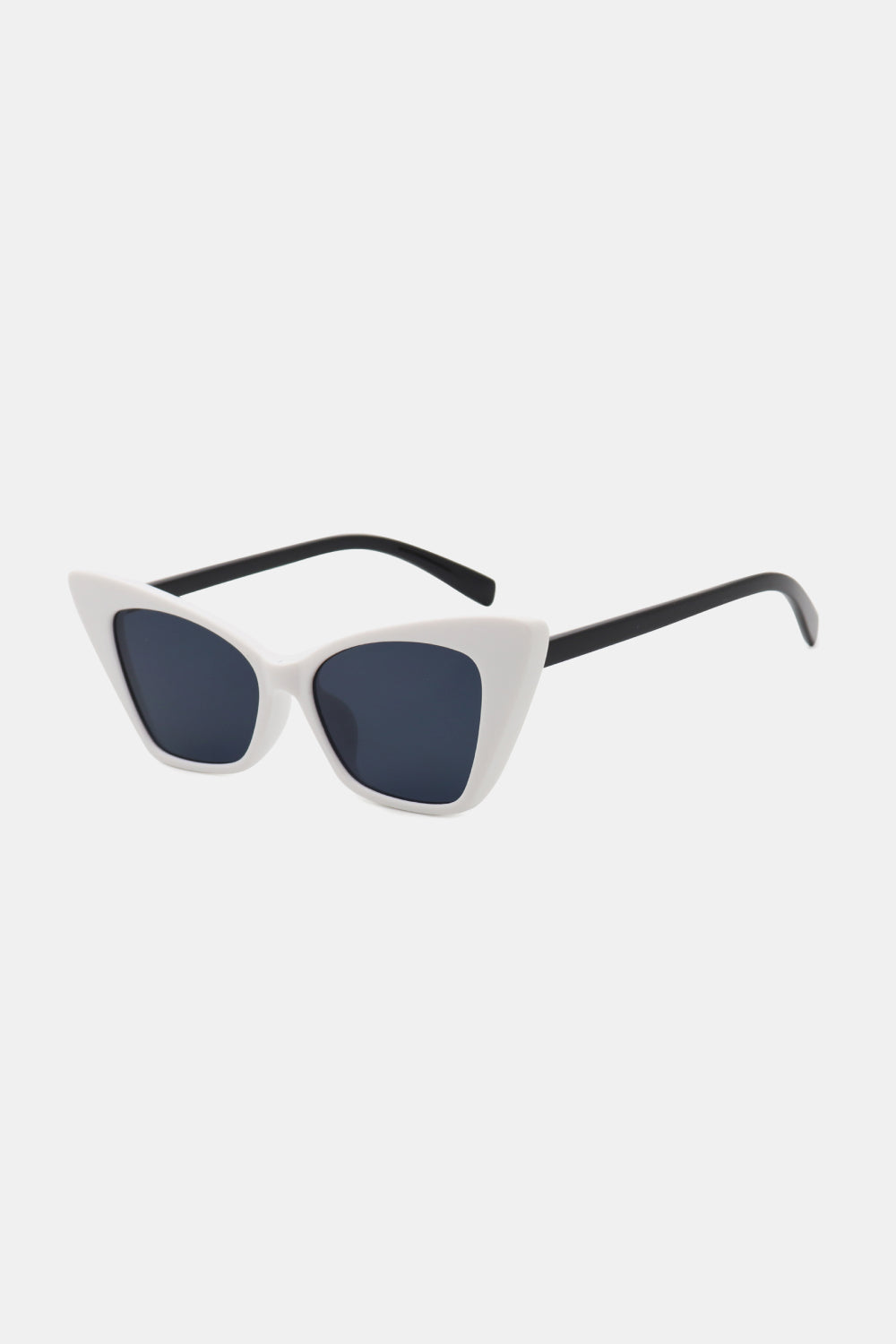 White Smoke Retro Acetate Lens Cat Eye Sunglasses Sunglasses