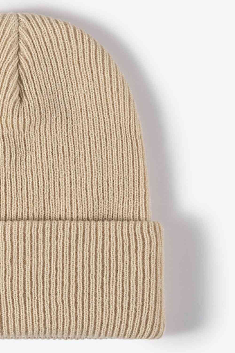 Light Gray Warm Winter Knit Beanie Winter Accessories