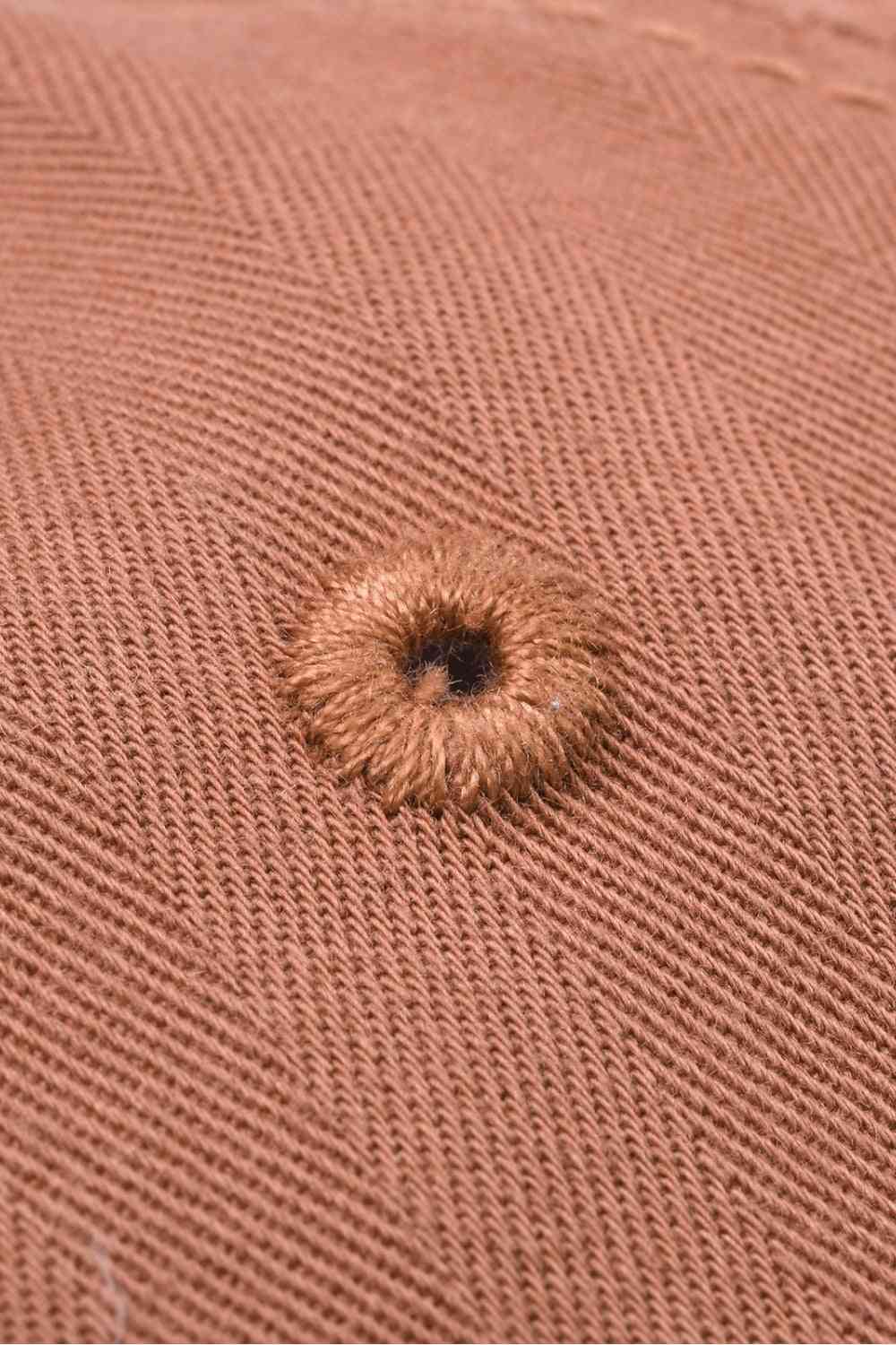 Rosy Brown Basic Distressed Adjustable Baseball Cap Hats