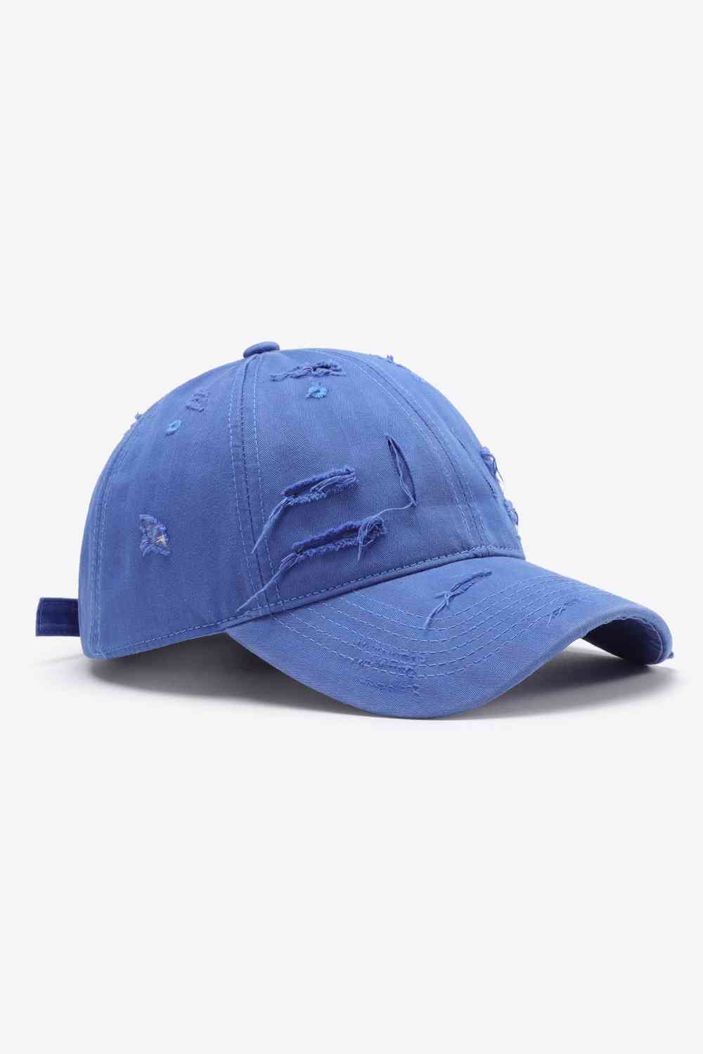 Steel Blue Distressed Adjustable Baseball Cap Gifts