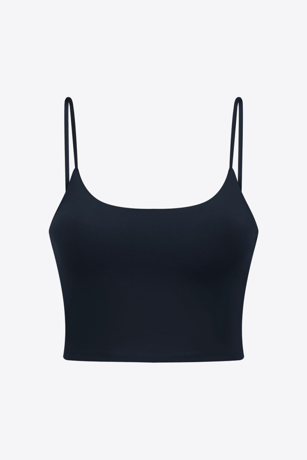 Black Feel Like Skin Scoop Neck Sports Cami activewear