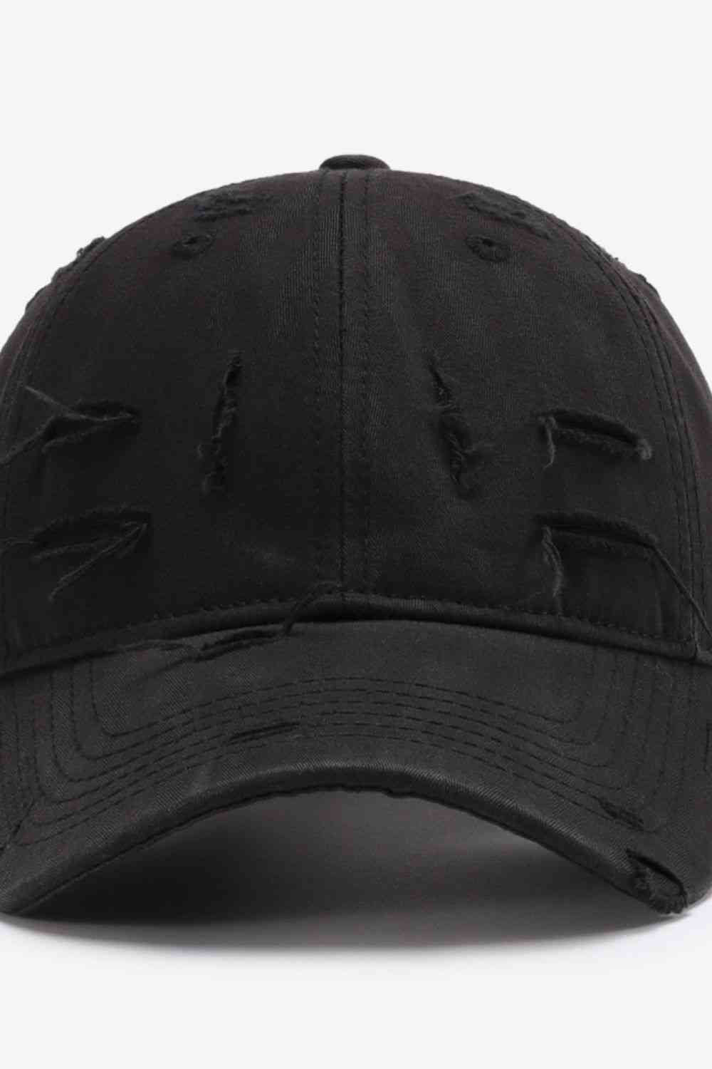 White Smoke Distressed Adjustable Baseball Cap Gifts