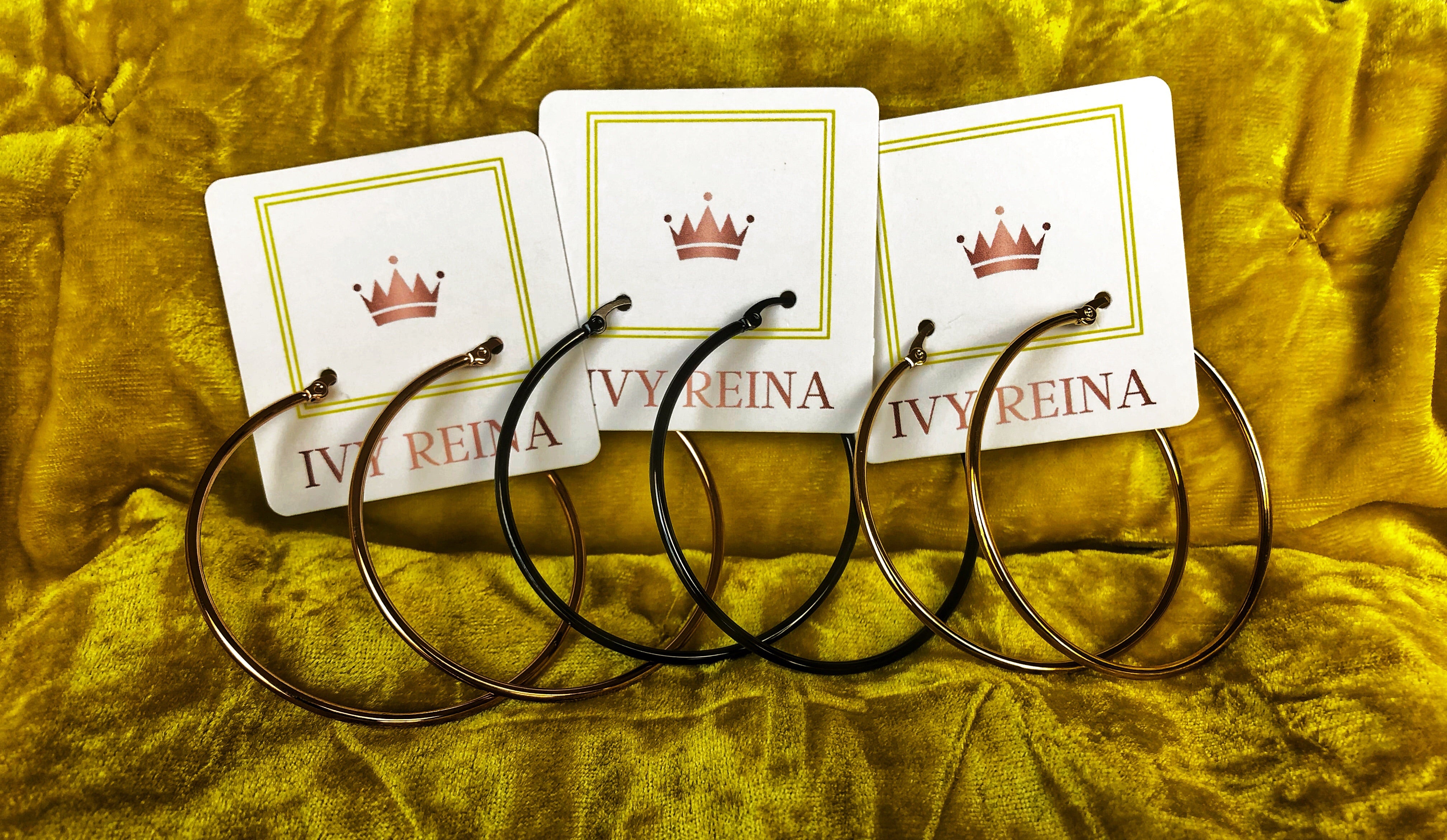 Antique White Velda Hoops Accessories