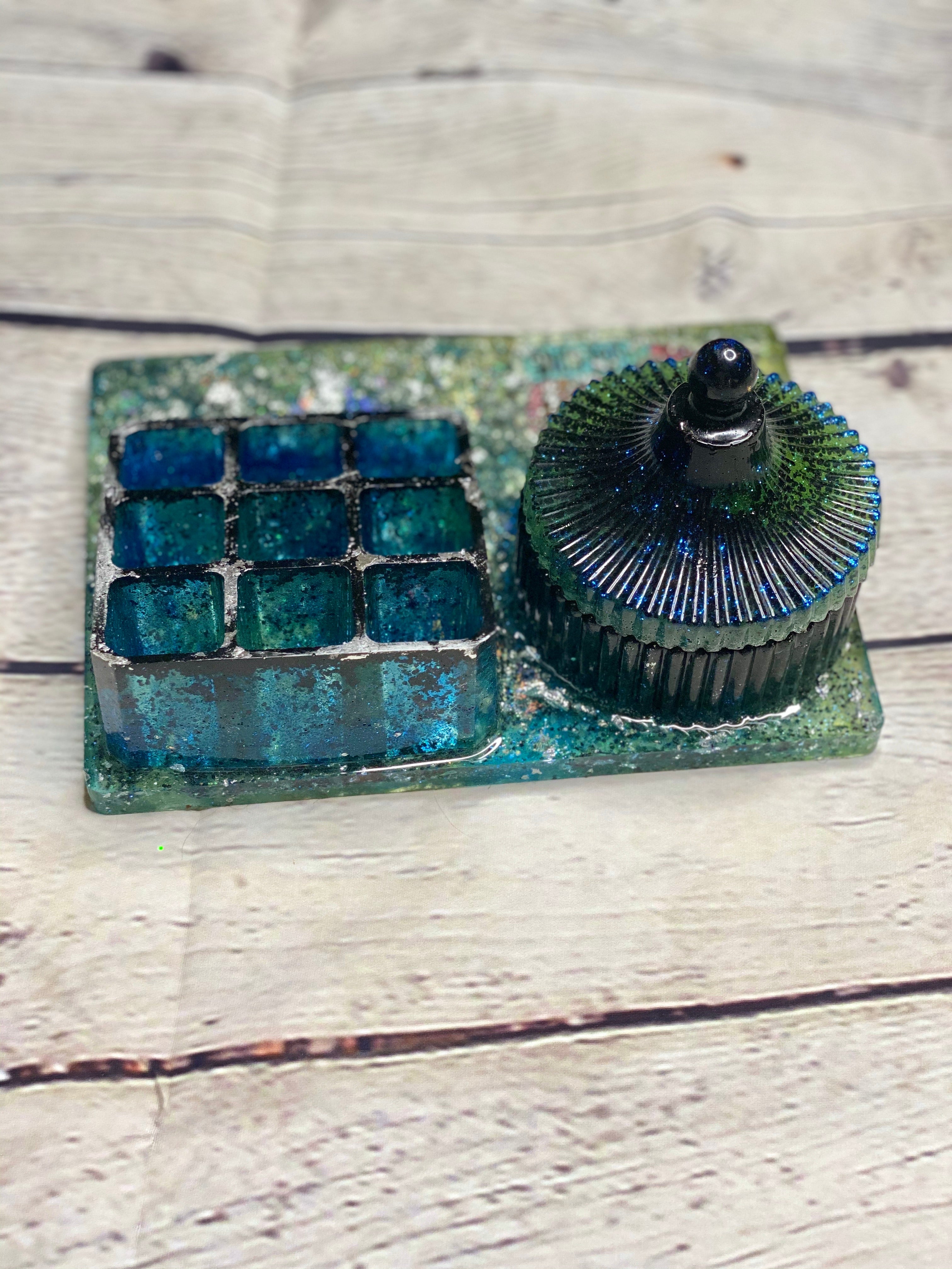 Dark Slate Gray Girl Gang Vanity Set Bathroom Accessories