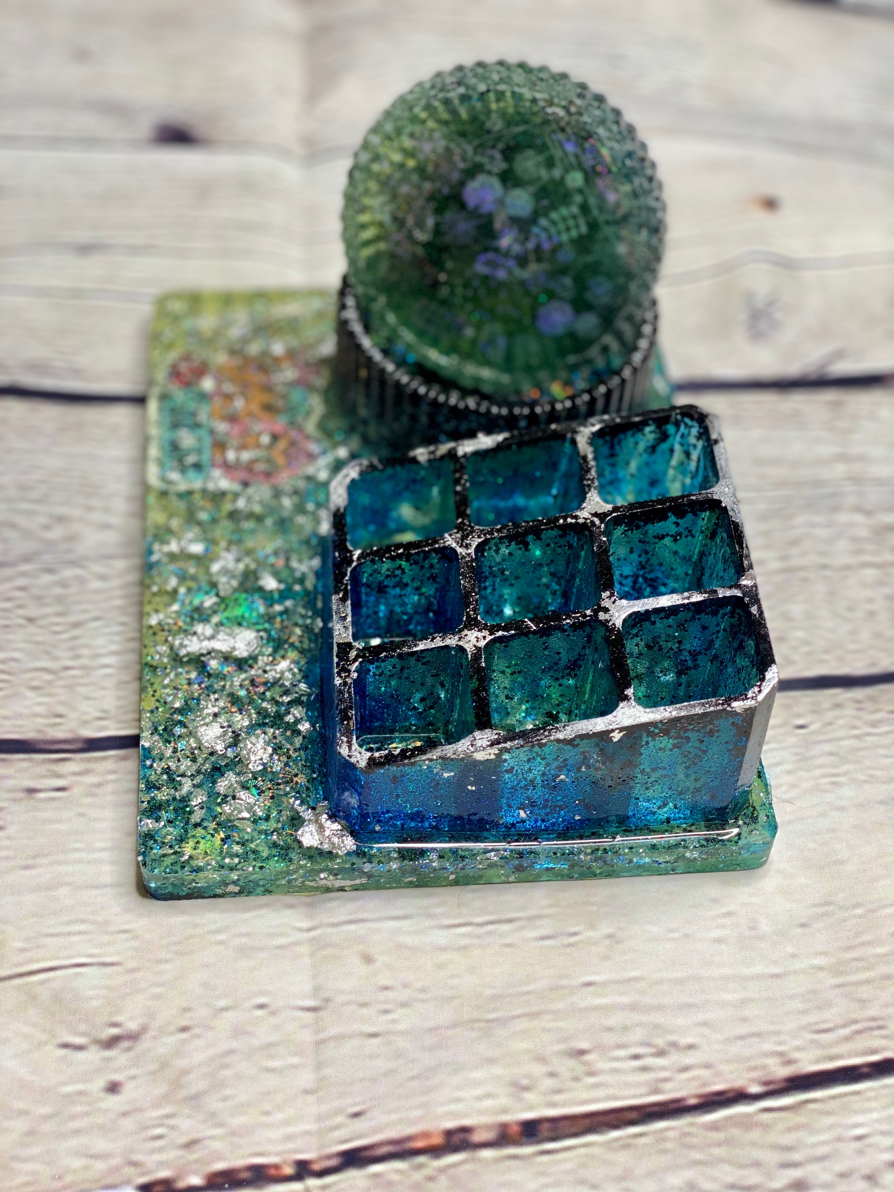 Dark Slate Gray Girl Gang Vanity Set Bathroom Accessories