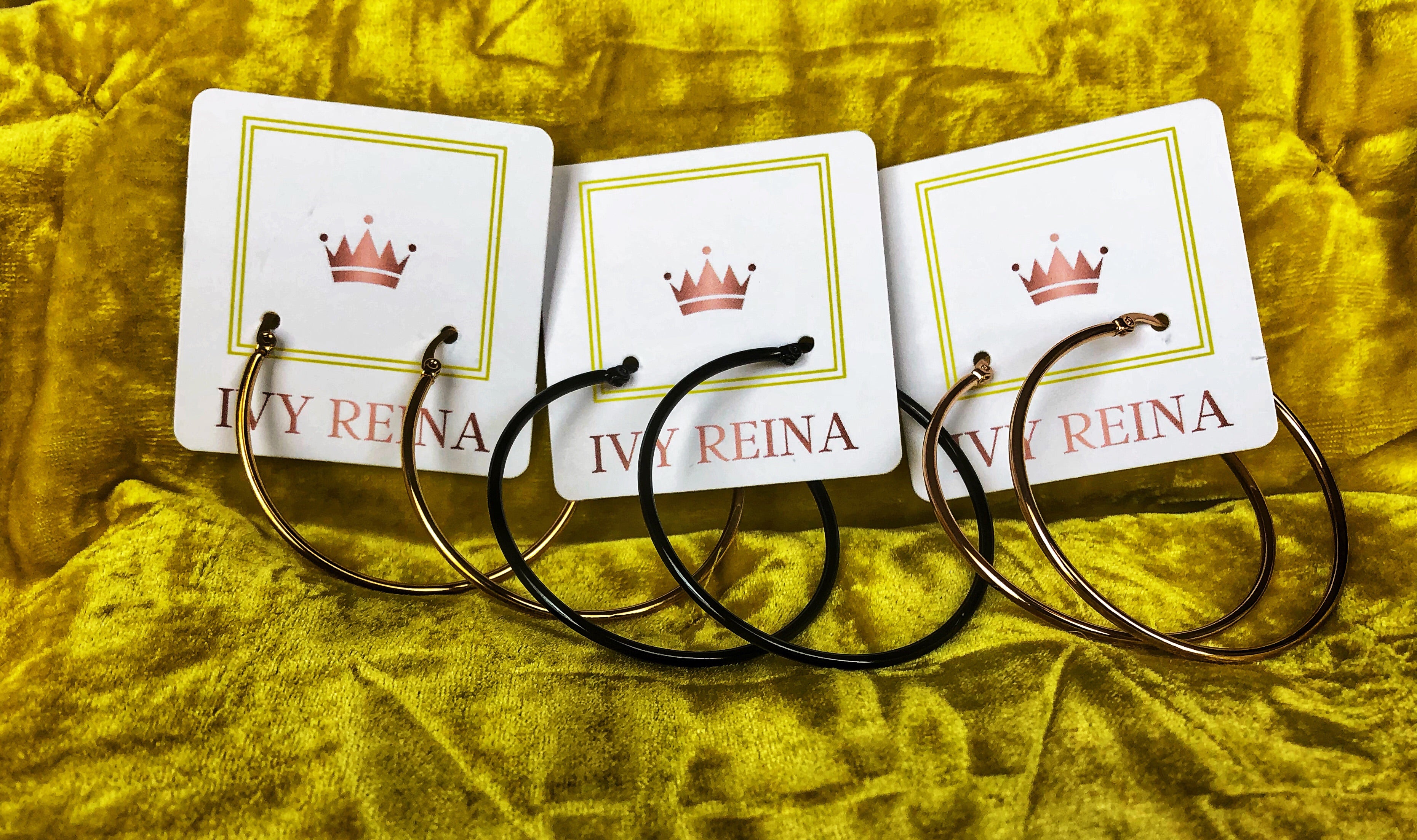 Beige Monica Hoops Accessories