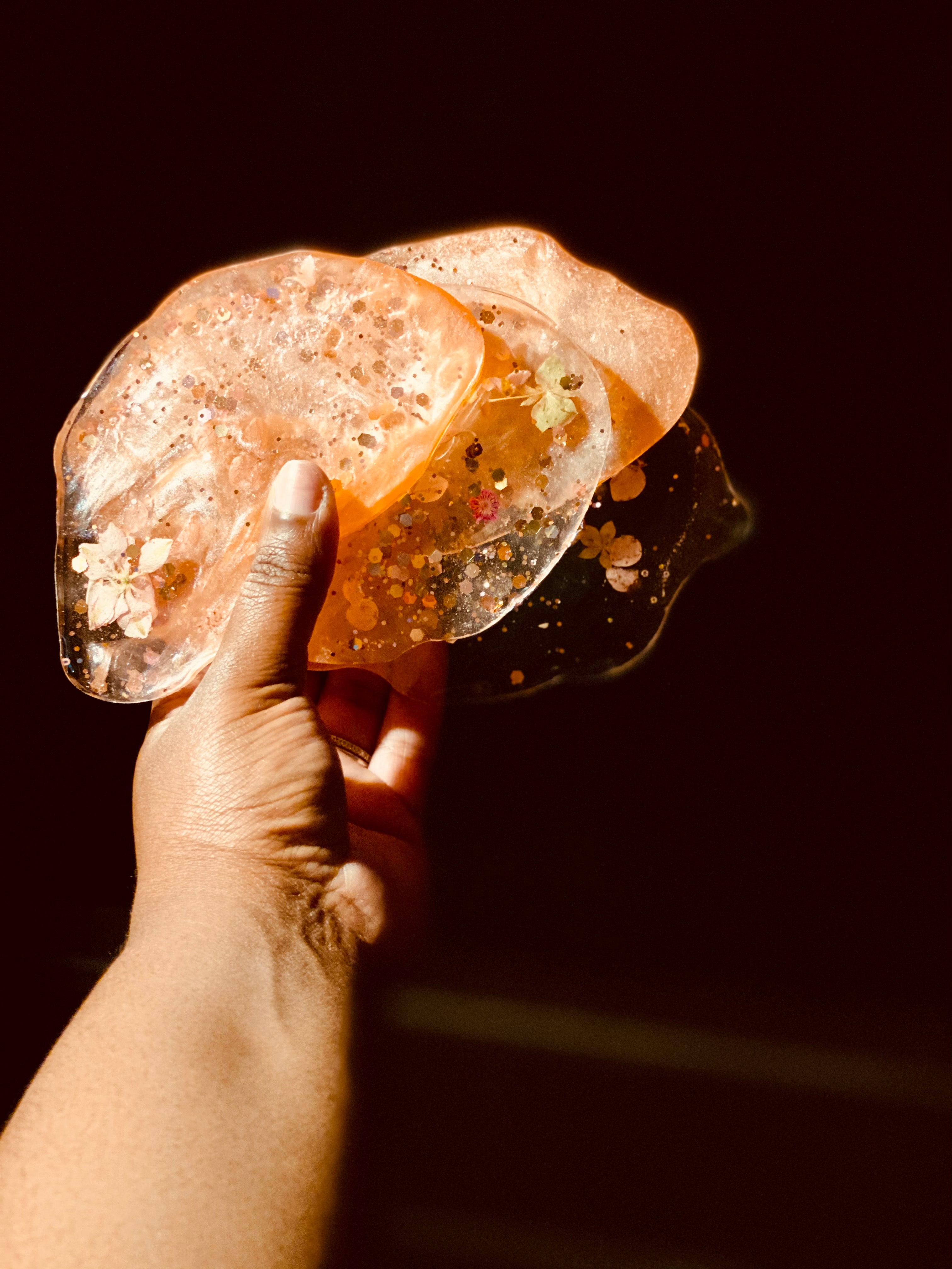 Sienna The Perfect Host Custom Resin Geo Coasters Set of 4 Coasters