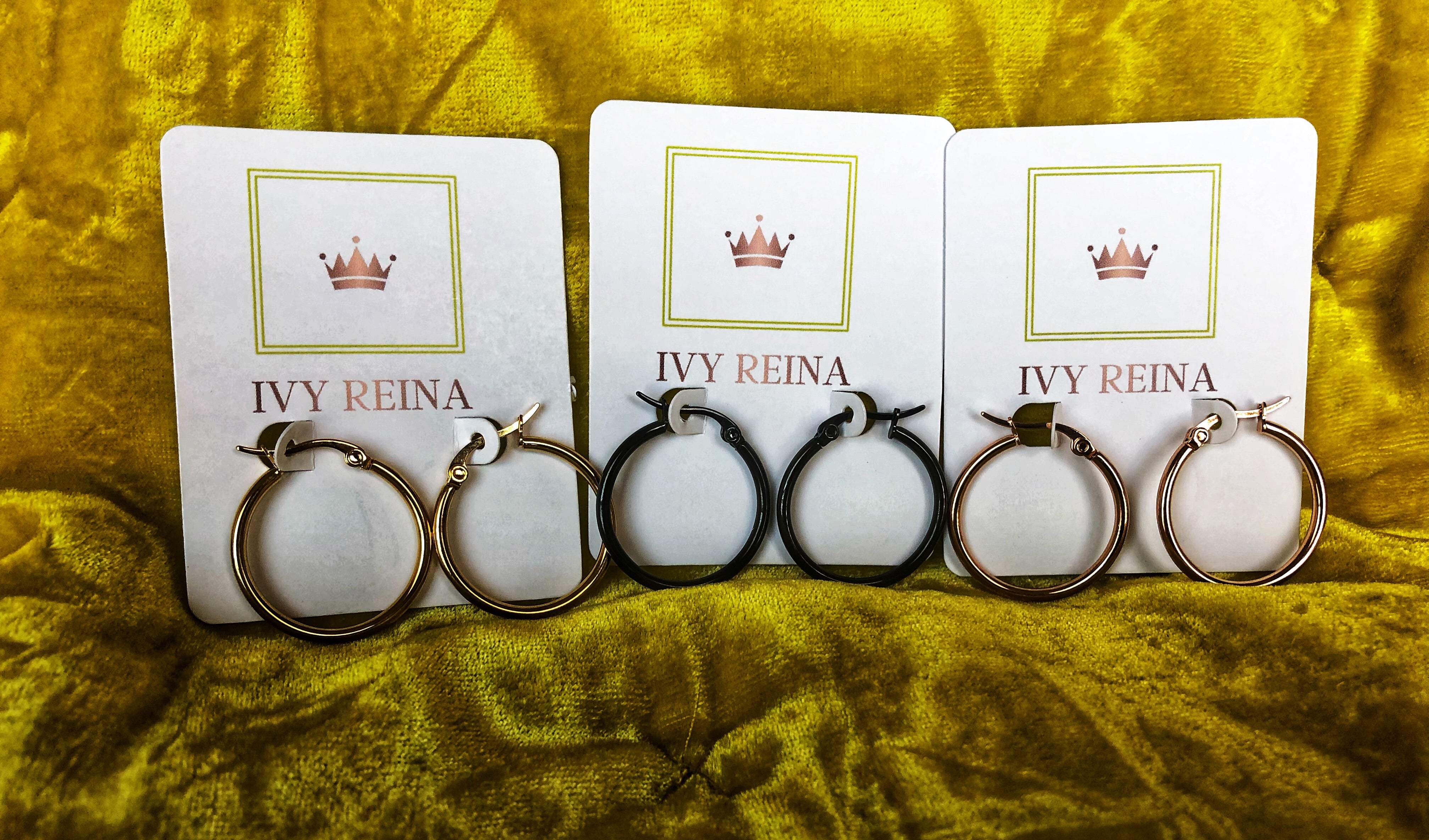 Gray Rylie Hoops Accessories