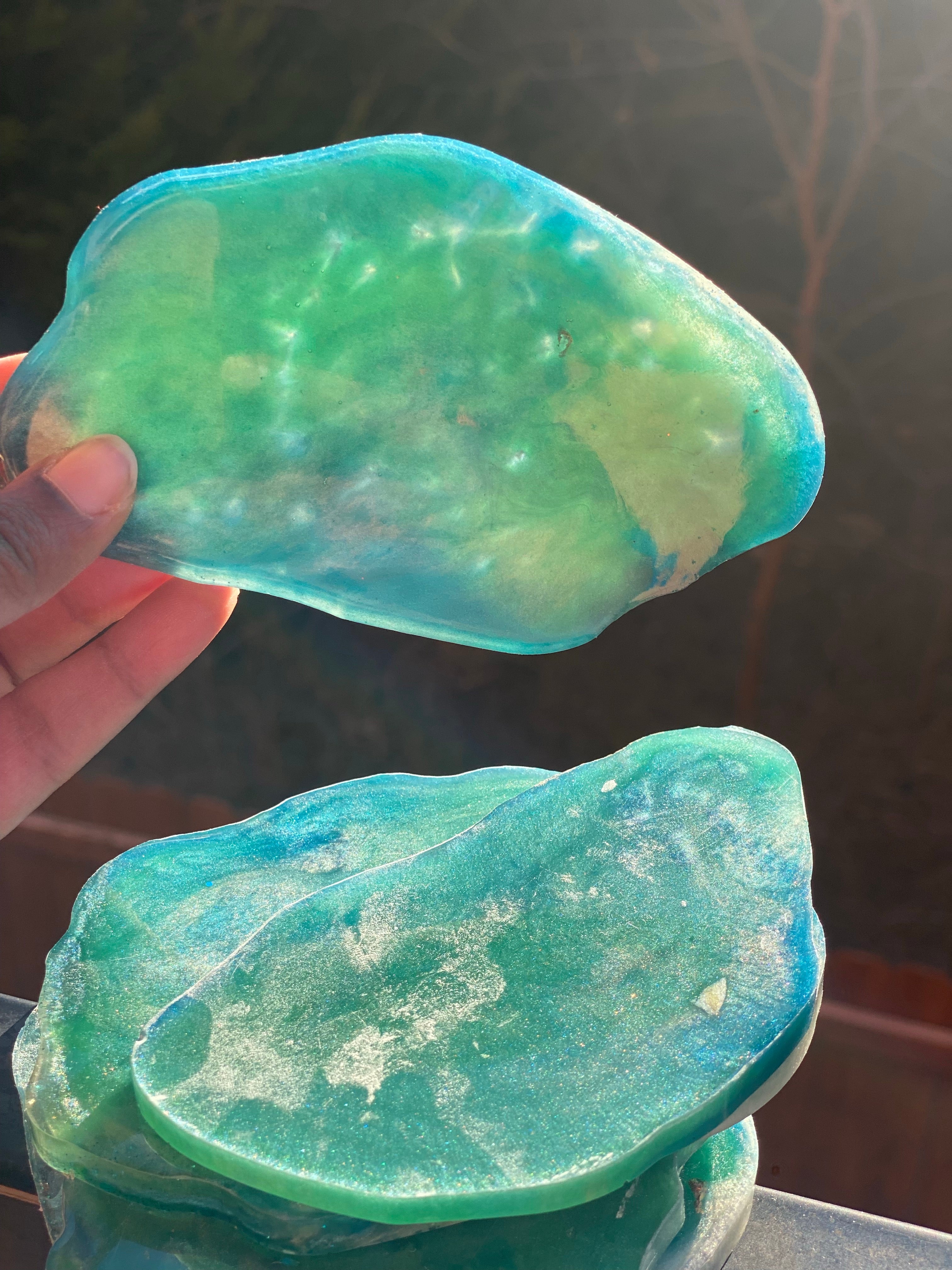 Dark Slate Gray Love coaster set Hobbies & Creative Arts