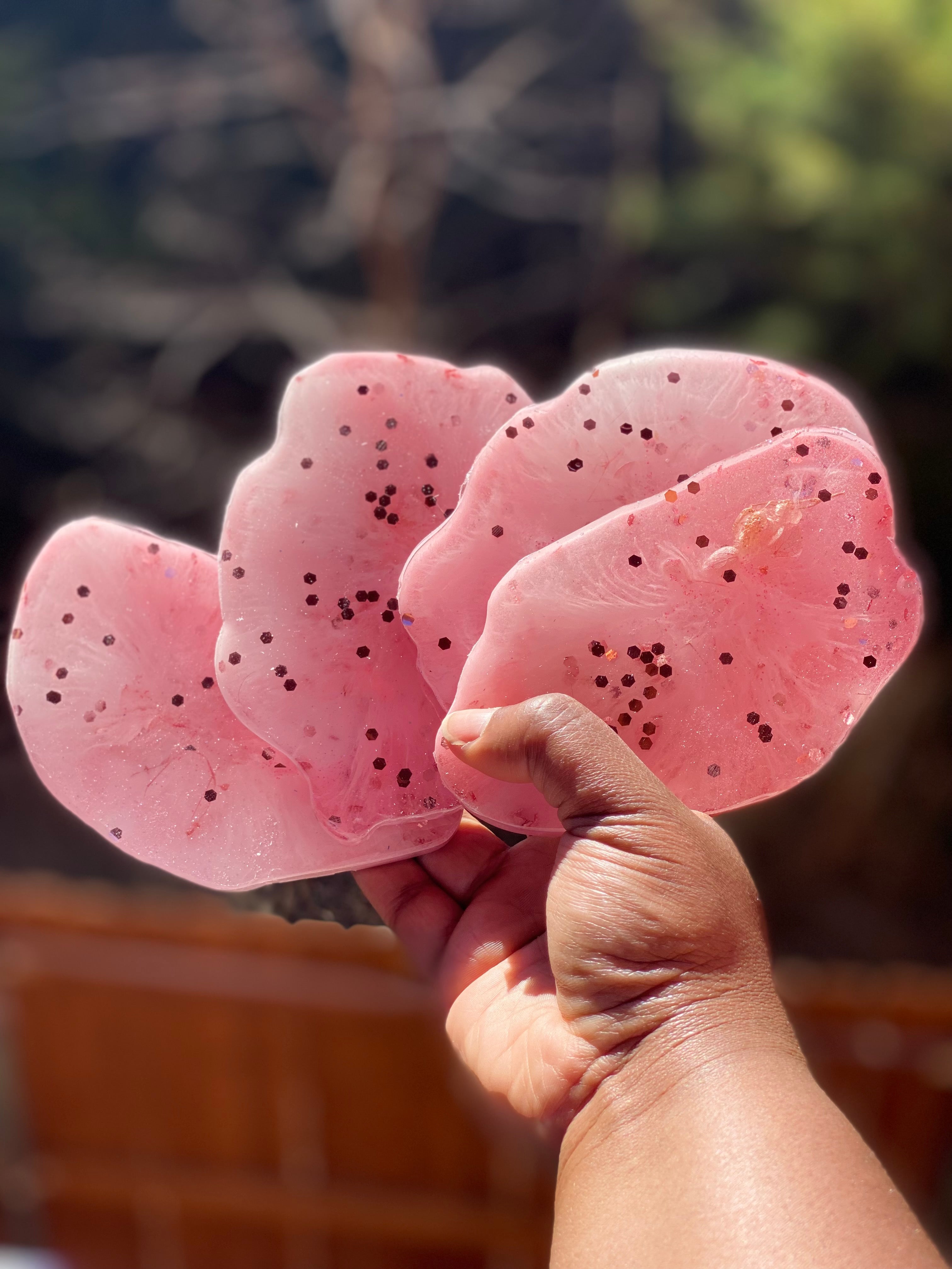 Dark Slate Gray The Perfect Host Custom Resin Geo Coasters Set of 4 Coasters