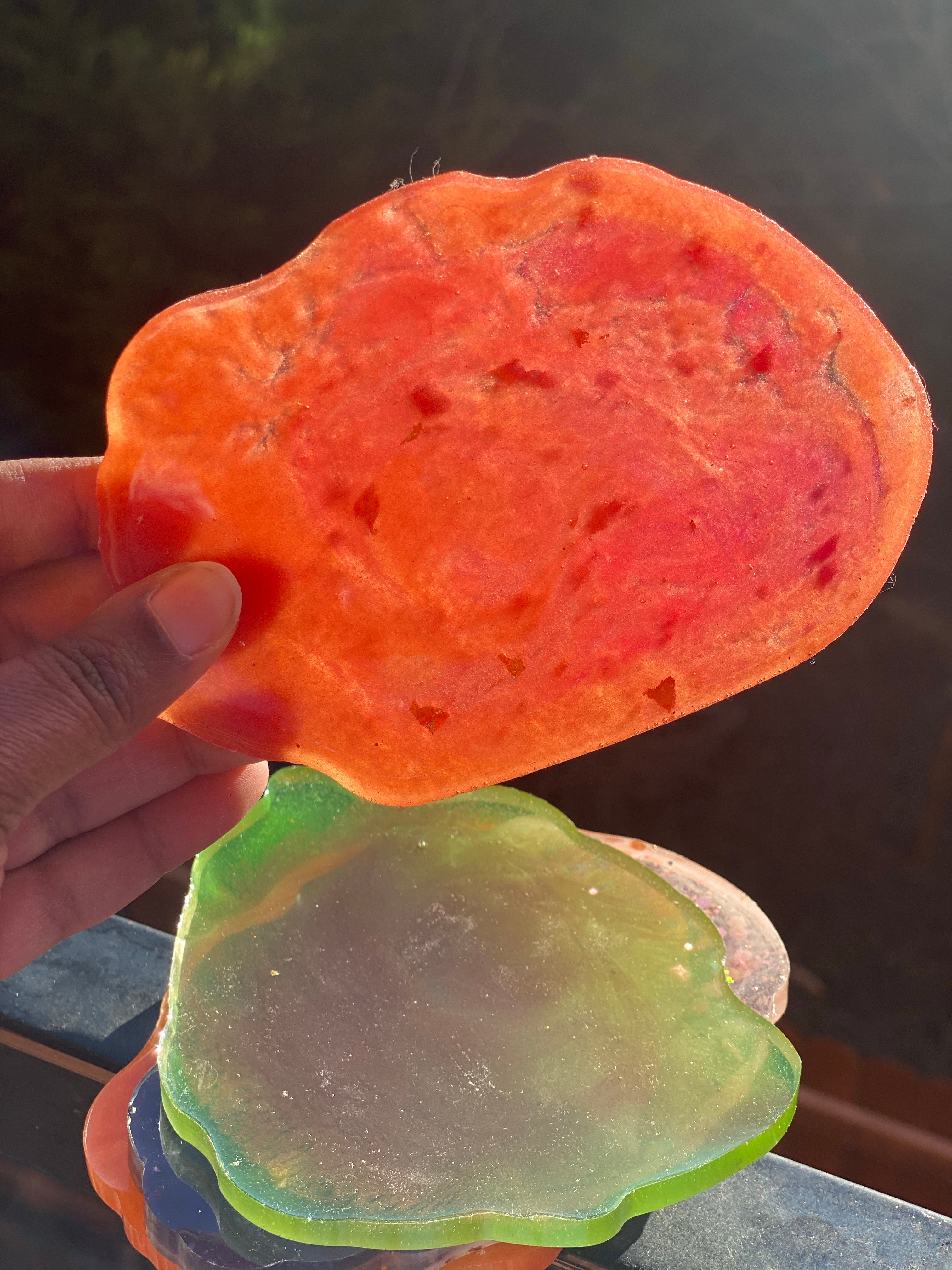 Dark Slate Gray Love coaster set Hobbies & Creative Arts